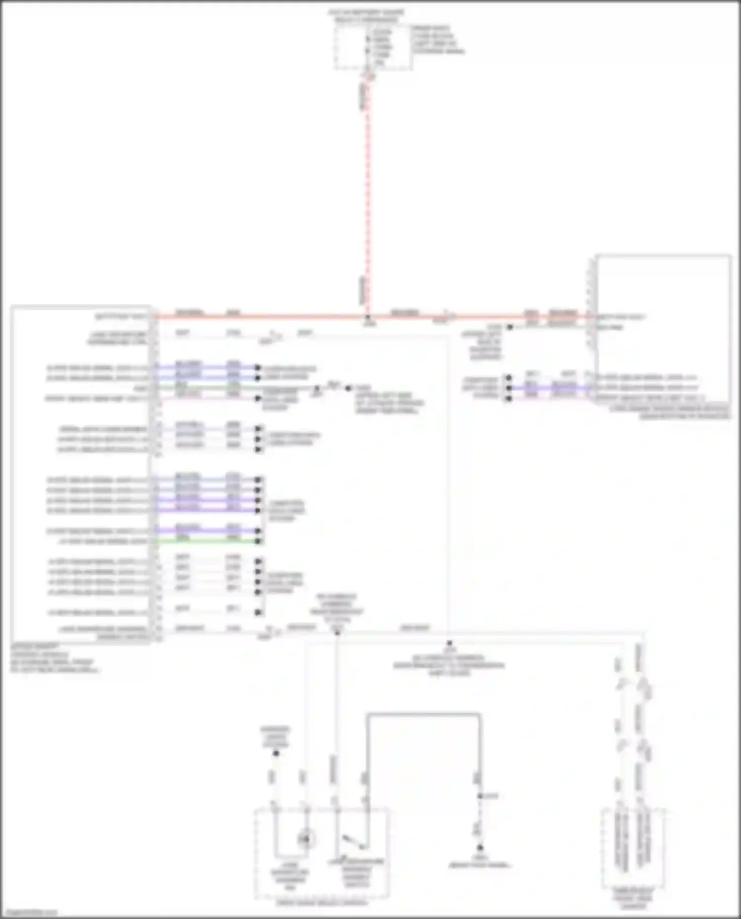 Wiring diagram drive mode select switch for GMC Acadia II facelift (2019-2024) (4 of 14)