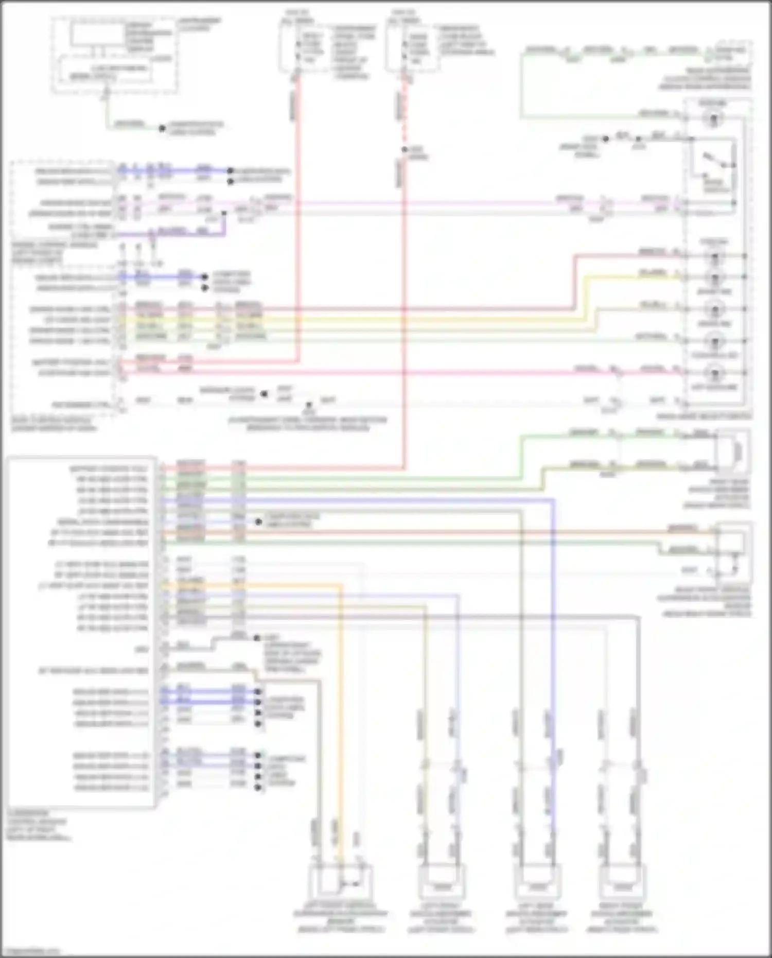 Wiring diagram driver mode 4 ind ctrl for GMC Acadia II facelift (2019-2024) (1 of 1)
