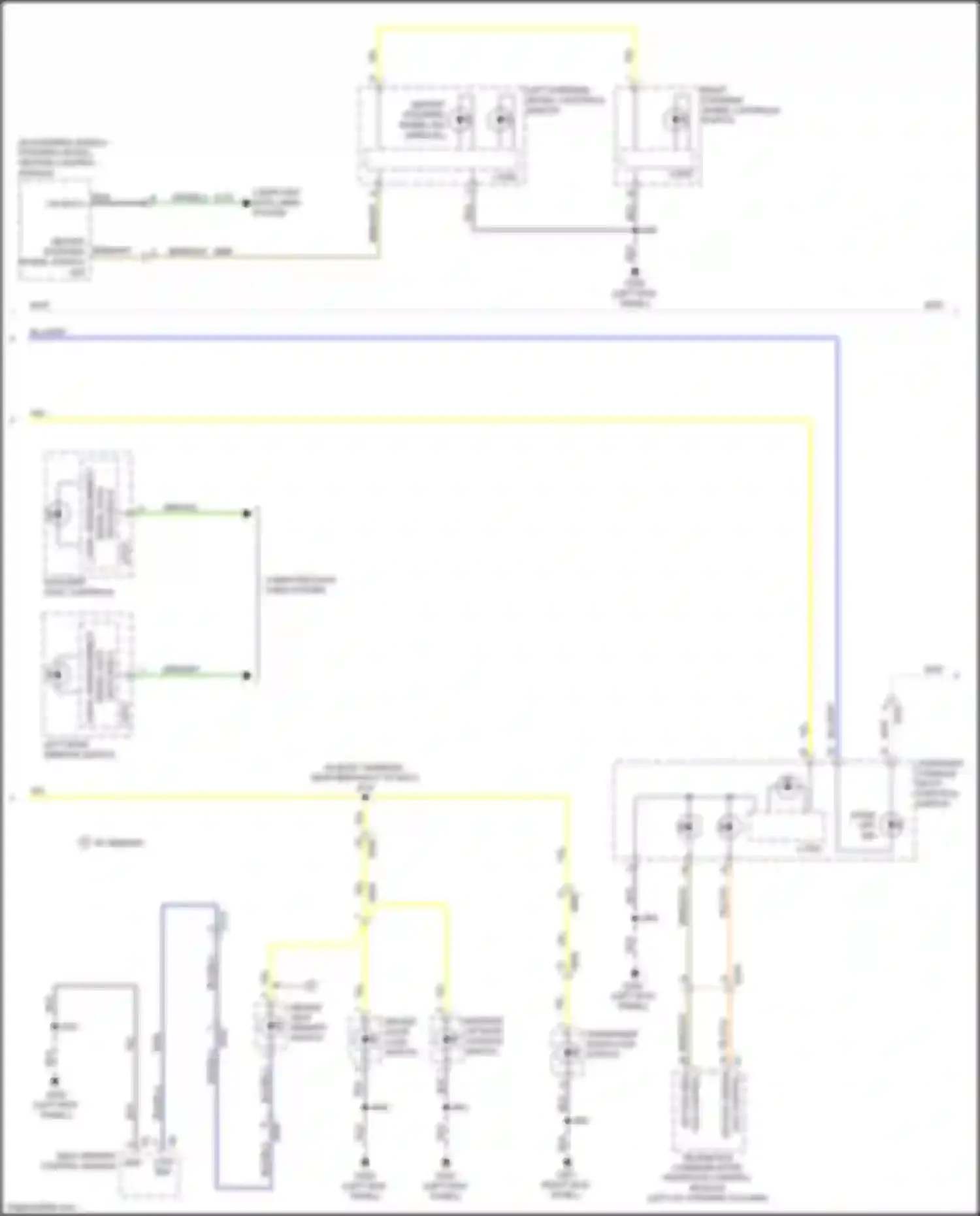 Wiring diagram driver seat memory switch for GMC Acadia II facelift (2019-2024) (2 of 4)