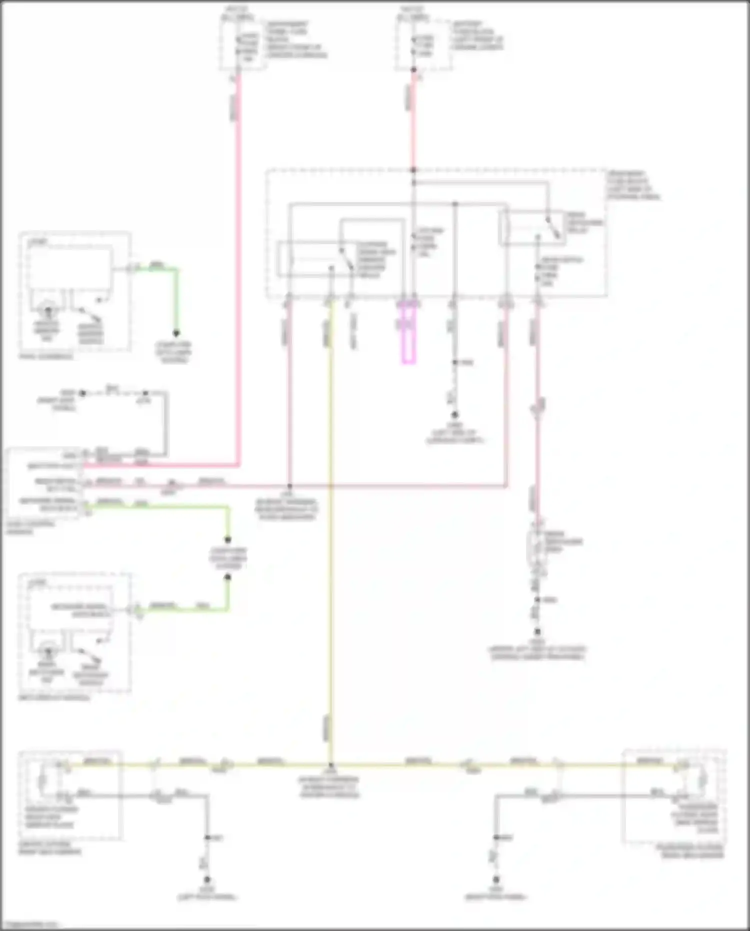 Wiring diagram heated mirror switch for GMC Acadia II facelift (2019-2024) (1 of 1)