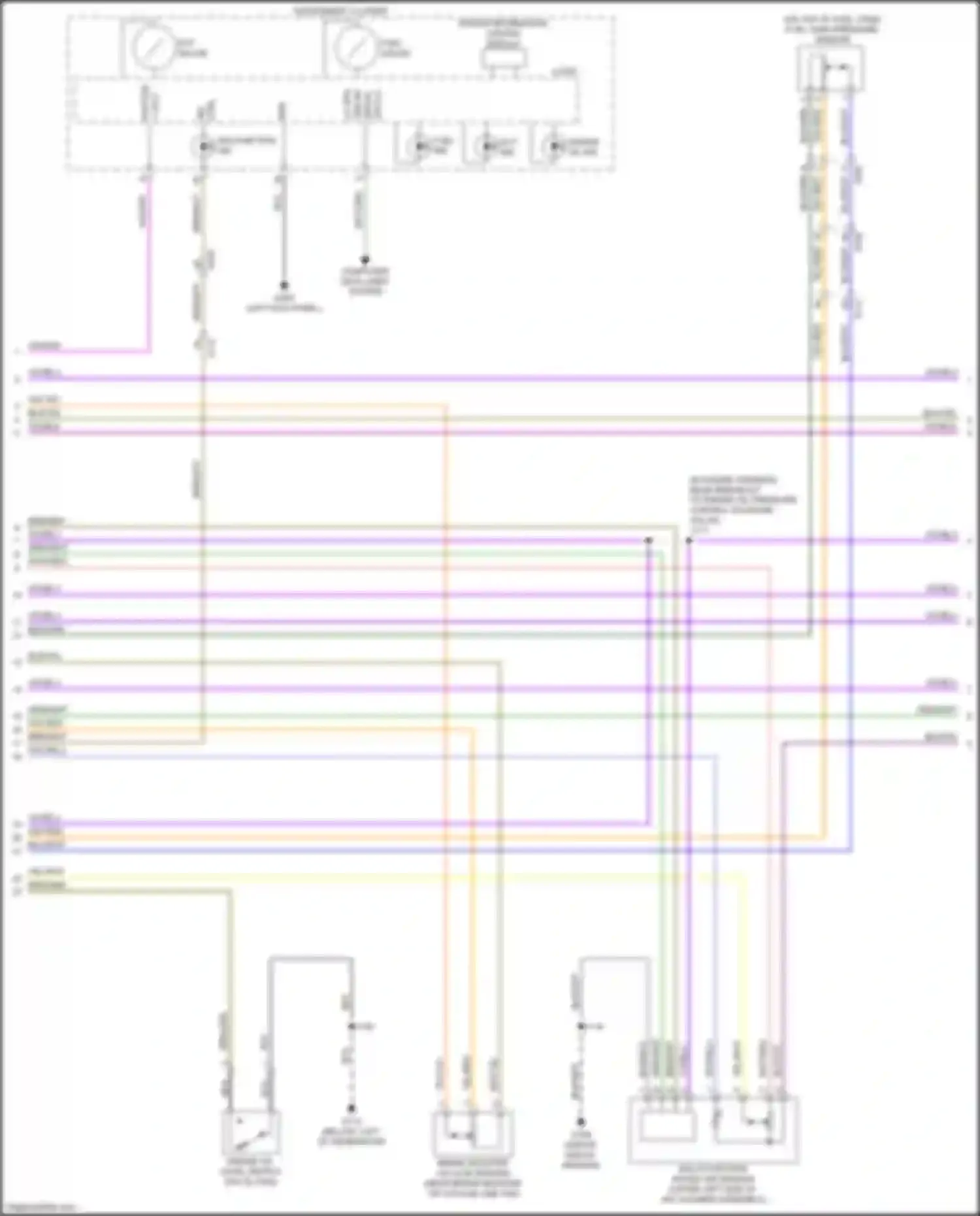 Wiring diagram instrument cluster for GMC Acadia II facelift (2019-2024) (39 of 40)