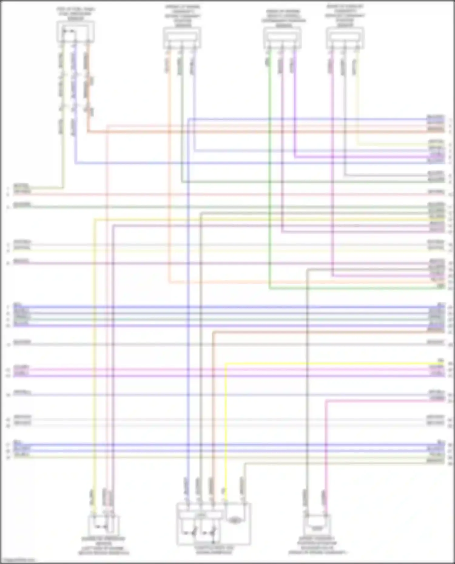 Wiring diagram intake camshaft position sensor for GMC Acadia II facelift (2019-2024) (2 of 2)