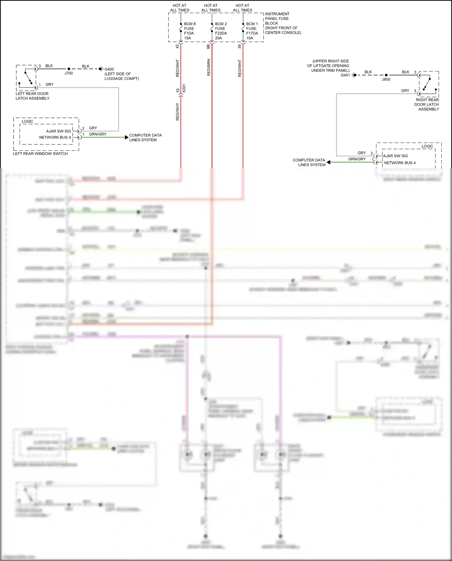 GMC Acadia II facelift (2019-2024) interior lamp ctrl wiring diagram  (2 of 2)