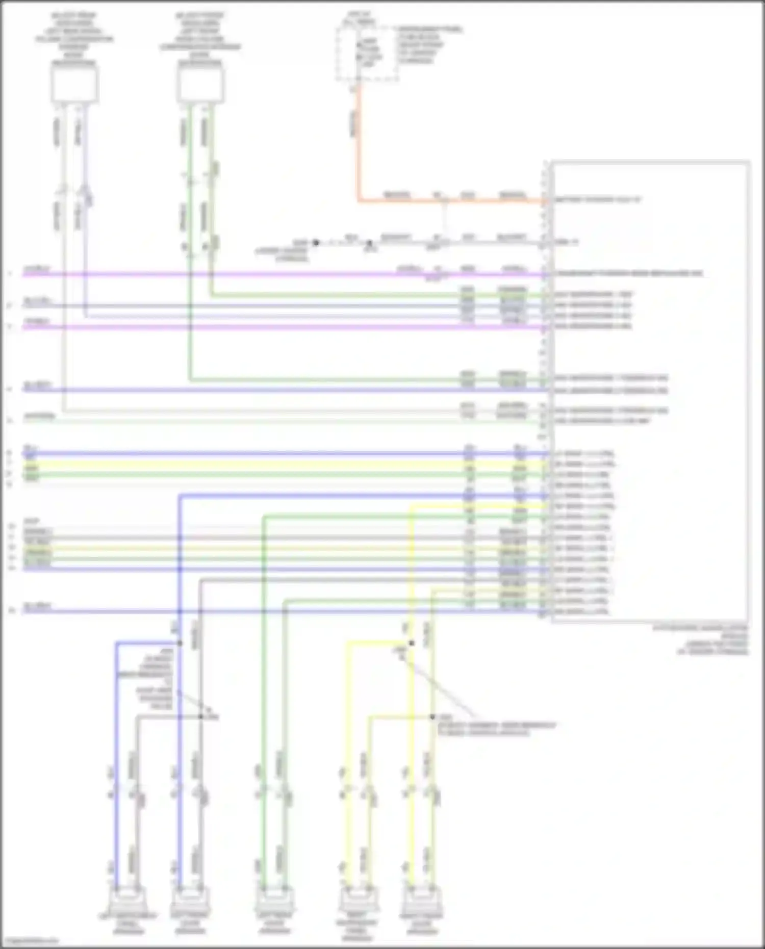 Wiring diagram left instrument panel speaker for GMC Acadia II facelift (2019-2024) (1 of 3)