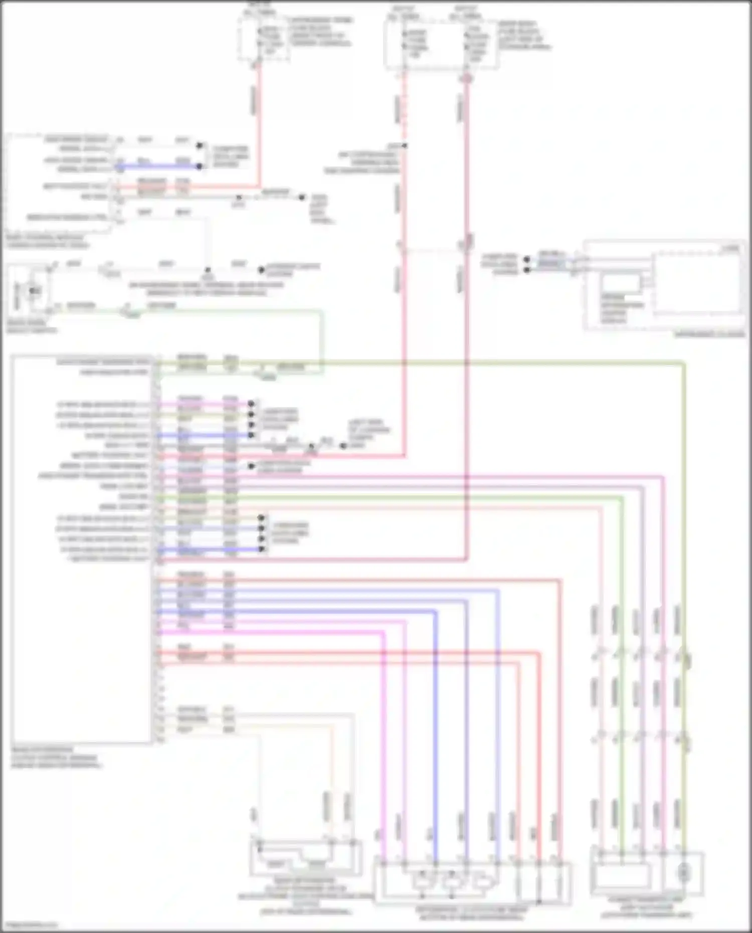 Wiring diagram (left kick for GMC Acadia II facelift (2019-2024) (1 of 1)