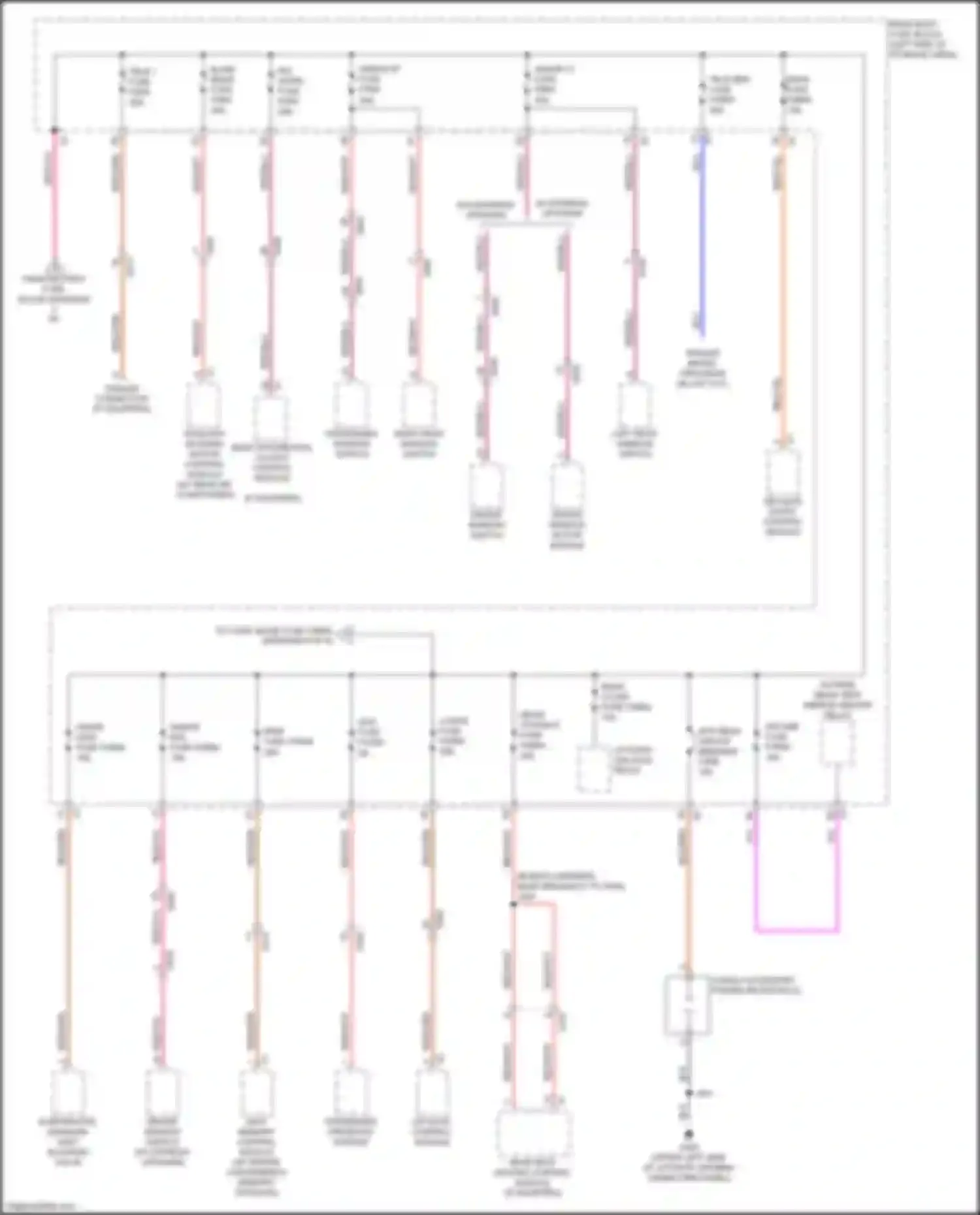 Wiring diagram left rear window switch for GMC Acadia II facelift (2019-2024) (7 of 11)