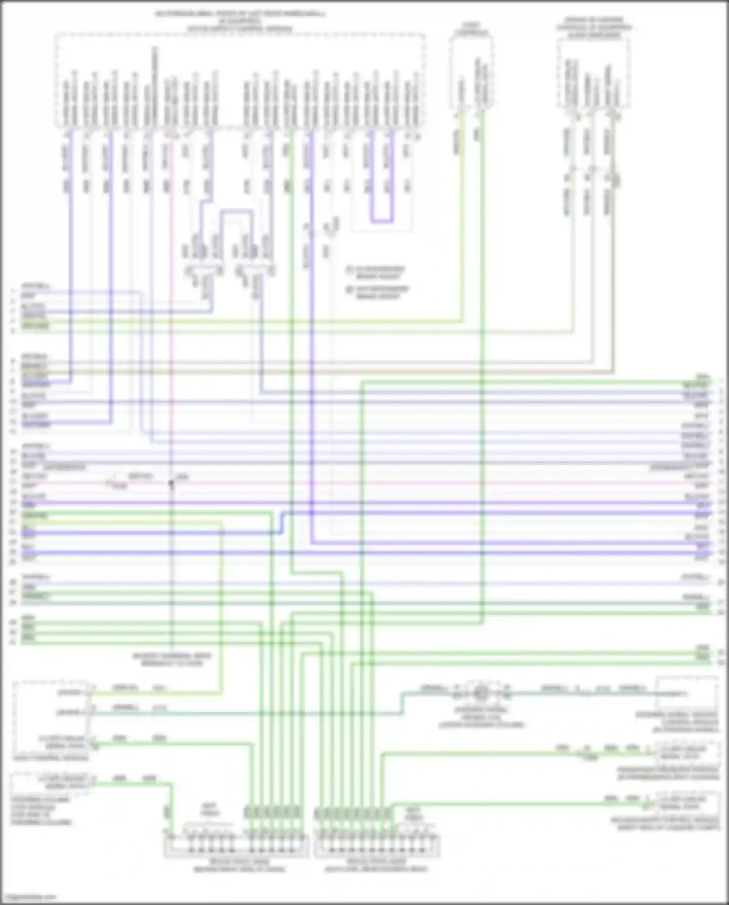 Wiring diagram lin bus 1 for GMC Acadia II facelift (2019-2024) (7 of 17)