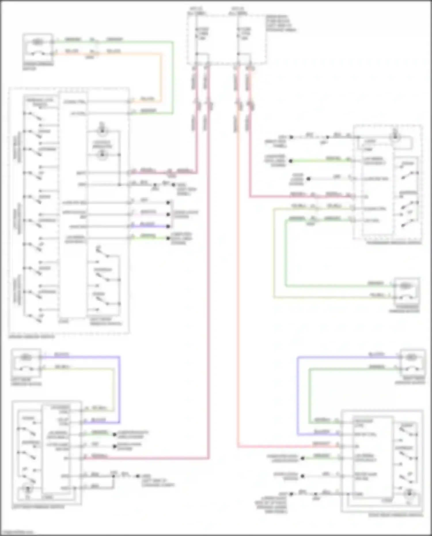 Wiring diagram lin serial data bus 3 for GMC Acadia II facelift (2019-2024) (2 of 2)