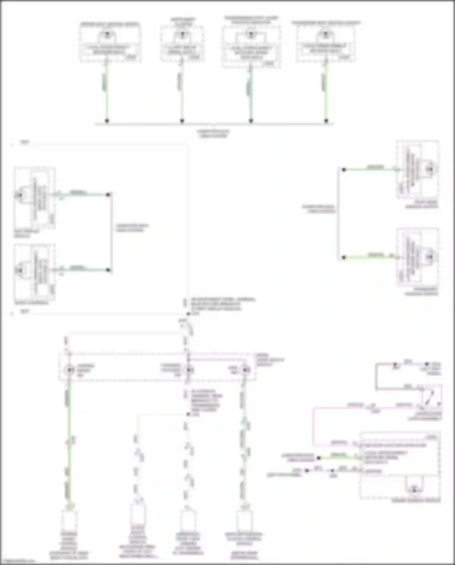 Wiring diagram local interconnect network serial data bus 2 for GMC Acadia II facelift (2019-2024) (1 of 2)
