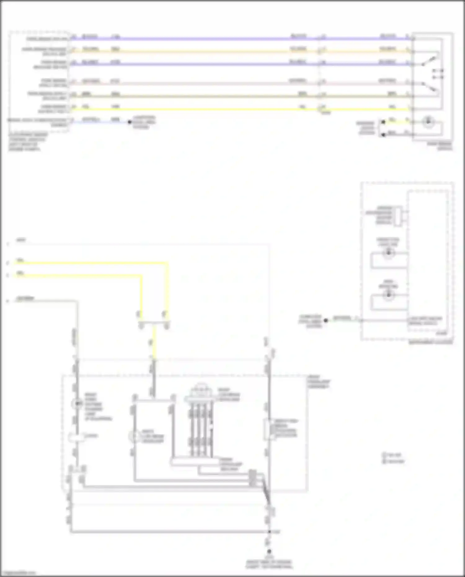 Wiring diagram park brake apply sw vol ref for GMC Acadia II facelift (2019-2024) (2 of 2)