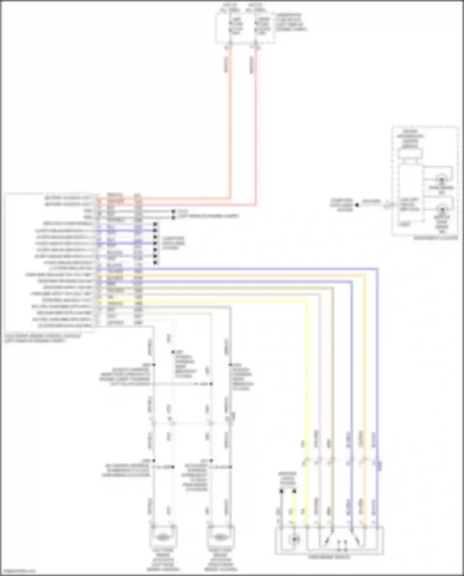 Wiring diagram park brk apply sw volt ref for GMC Acadia II facelift (2019-2024) (2 of 3)
