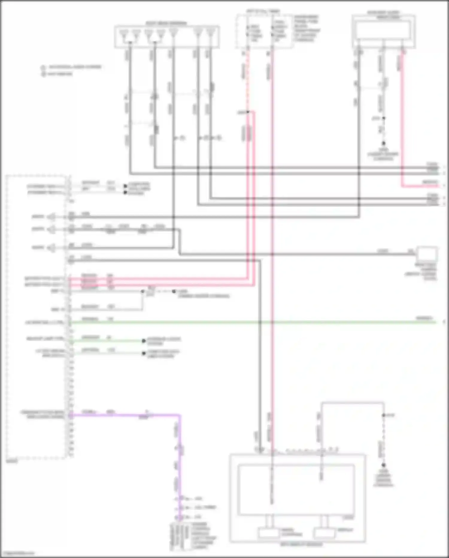 Wiring diagram posi sens for GMC Acadia II facelift (2019-2024) (1 of 1)