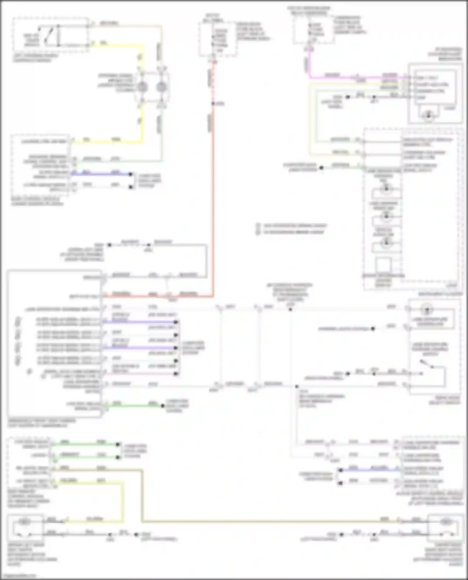 Wiring diagram serial data comm enable 2 frt obct sens ctrl 2 for GMC Acadia II facelift (2019-2024) (1 of 1)