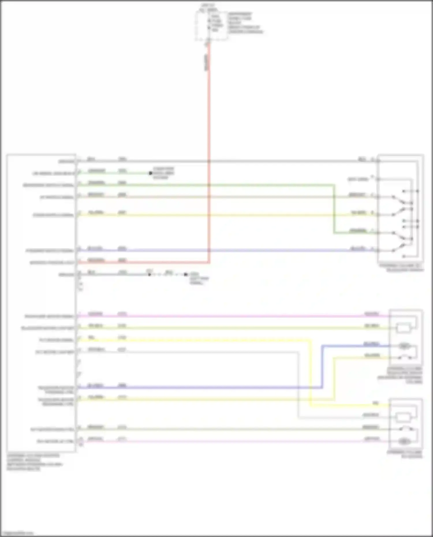 Wiring diagram steering column tilt, telescope switch for GMC Acadia II facelift (2019-2024) (2 of 2)