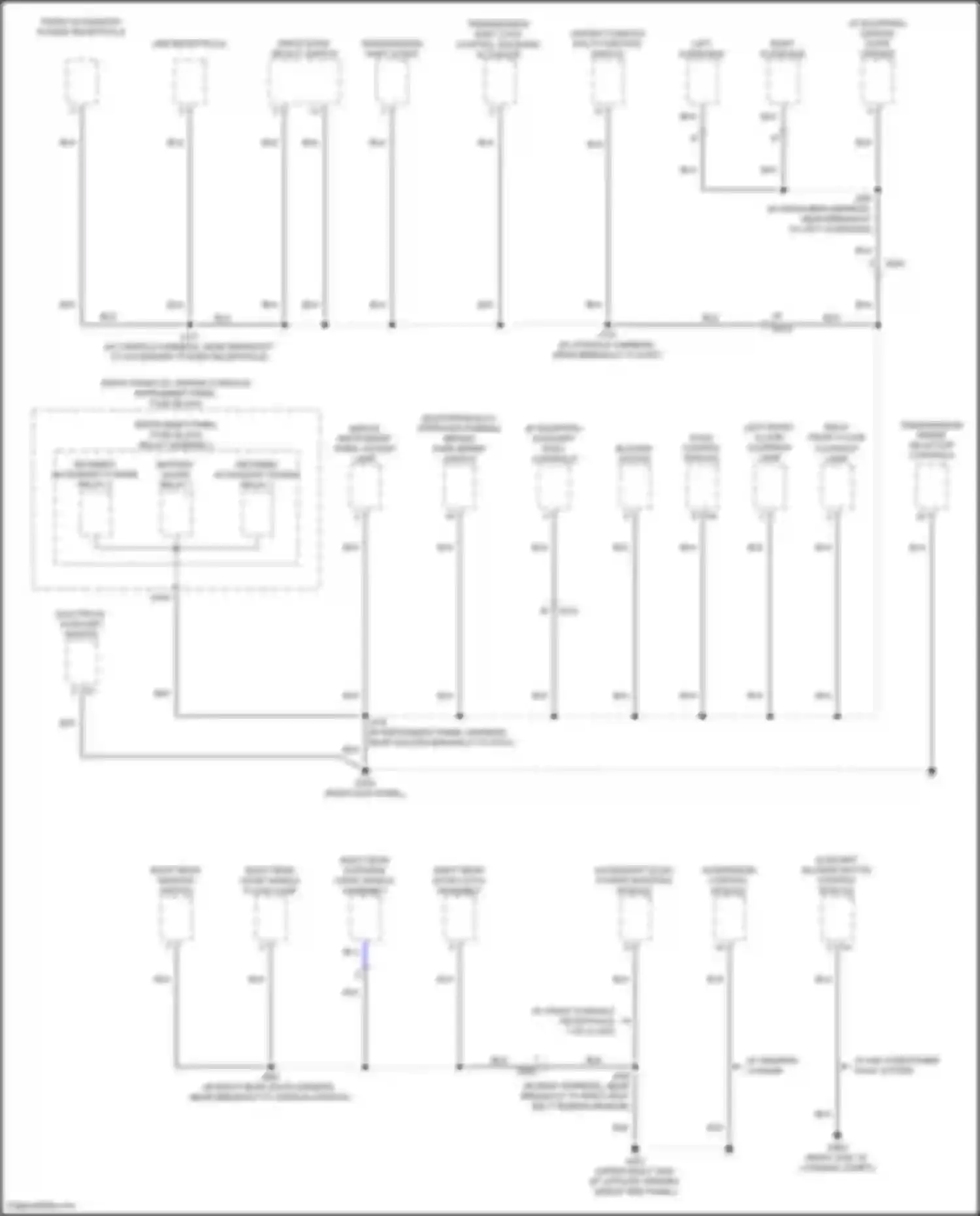 Wiring diagram transmission shift lever for GMC Acadia II facelift (2019-2024) (4 of 4)