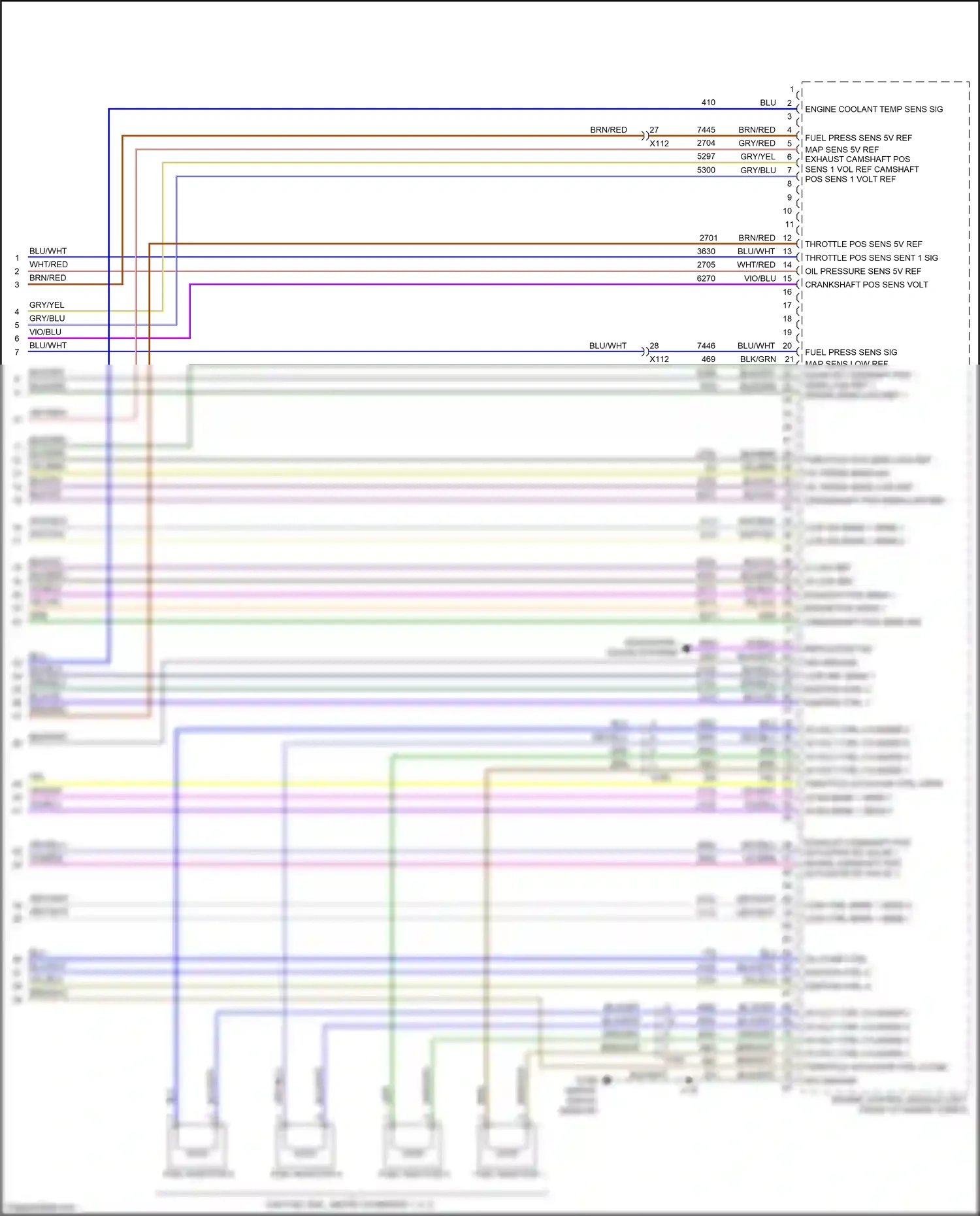 GMC Acadia II facelift (2019-2024) w low ref wiring diagram  (1 of 2)