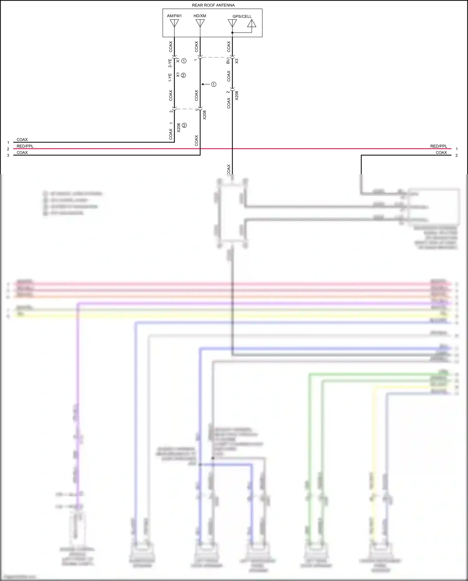 Wiring diagram 1-ye for GMC Acadia II (2016-2019) (1 of 3)