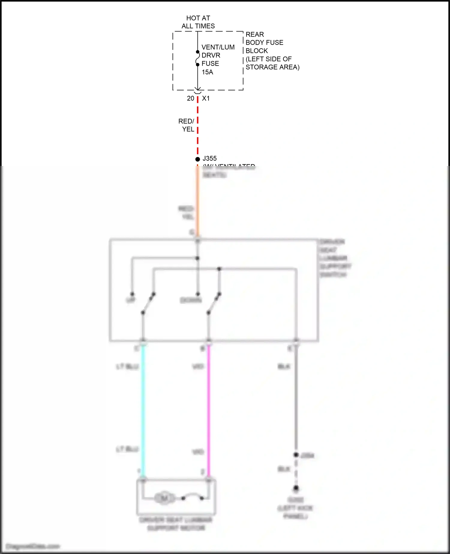 Wiring diagram blk for GMC Acadia II (2016-2019) (54 of 122)