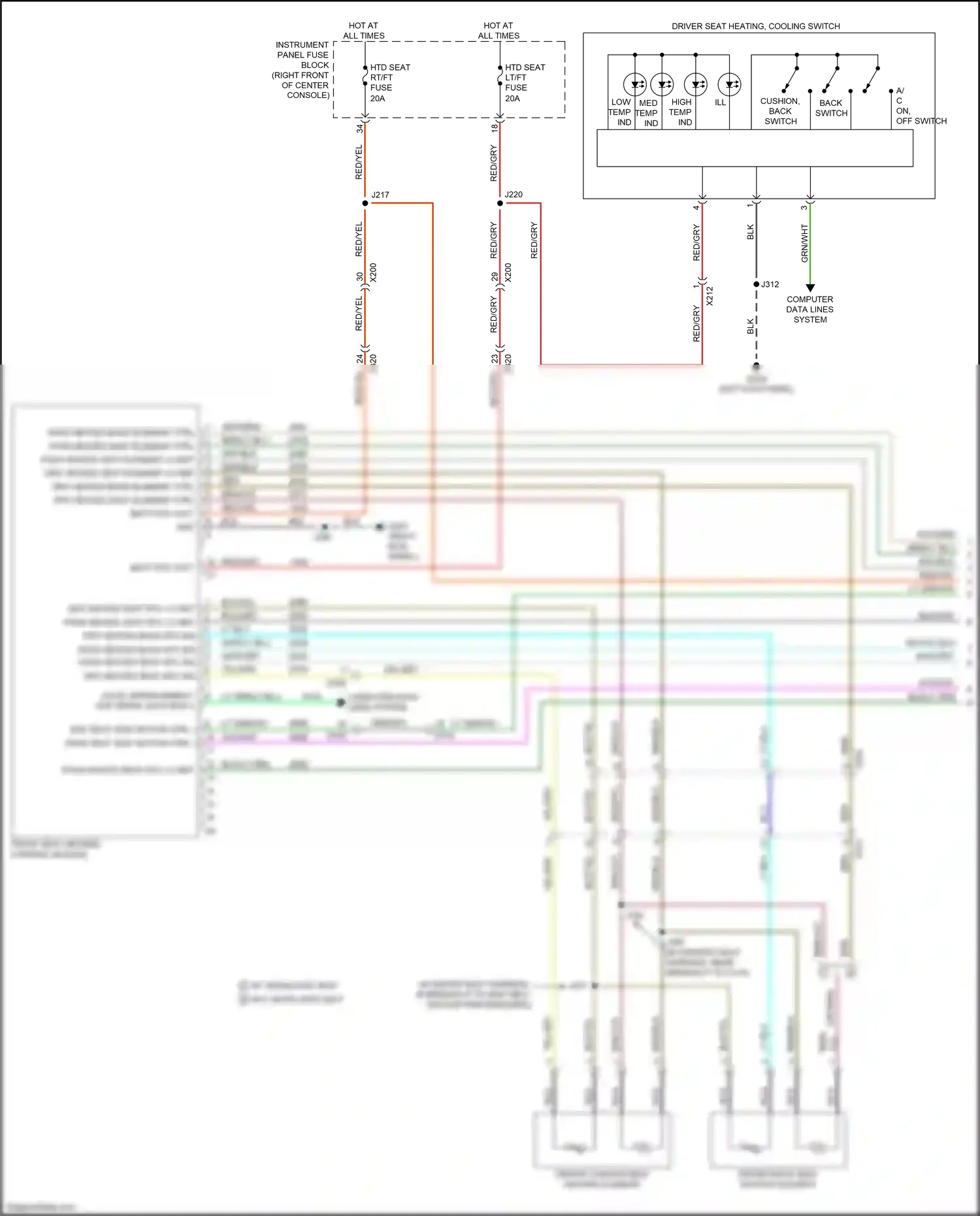 Wiring diagram blk/lt grn for GMC Acadia II (2016-2019) (1 of 4)
