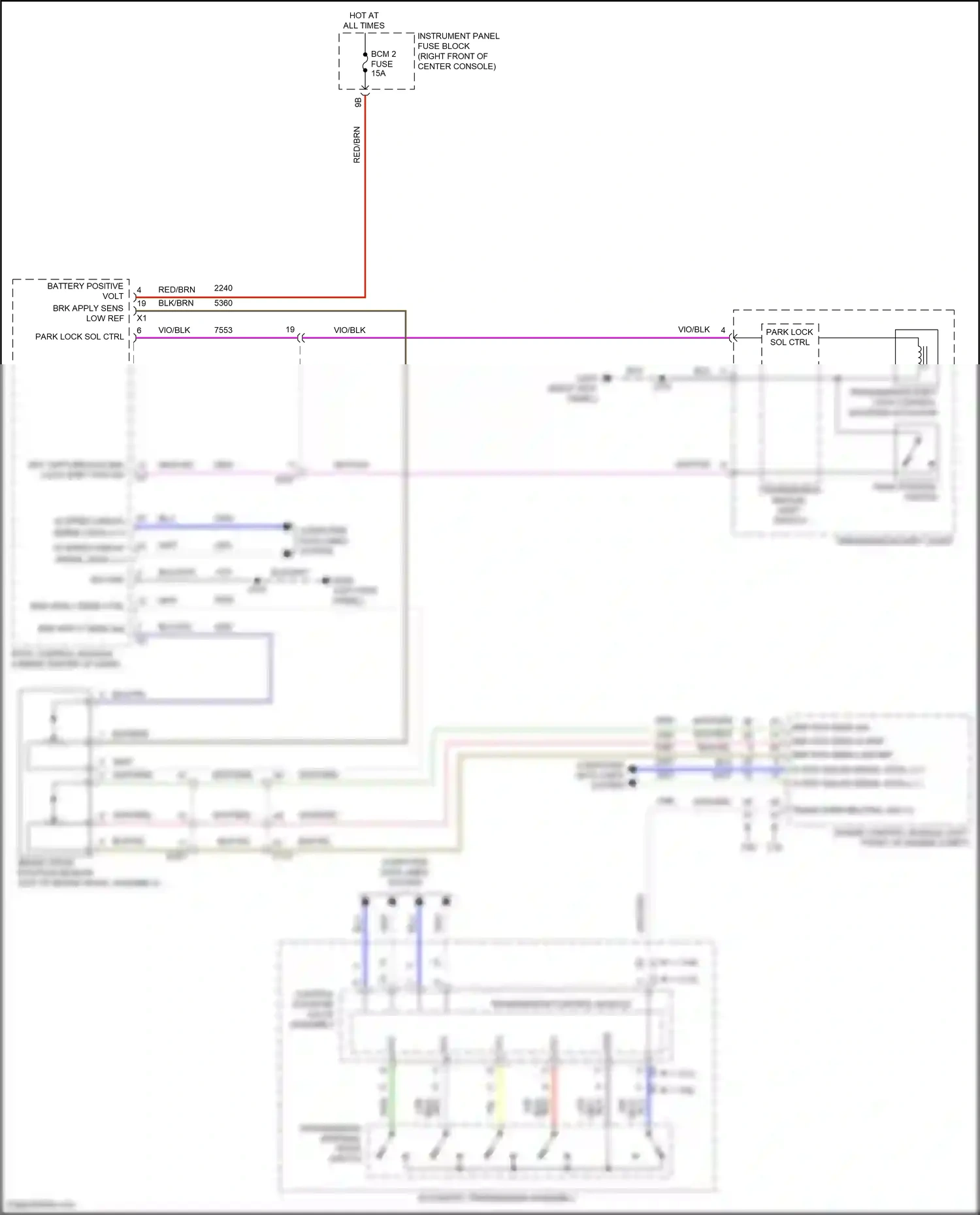 Wiring diagram blk/wht for GMC Acadia II (2016-2019) (20 of 58)