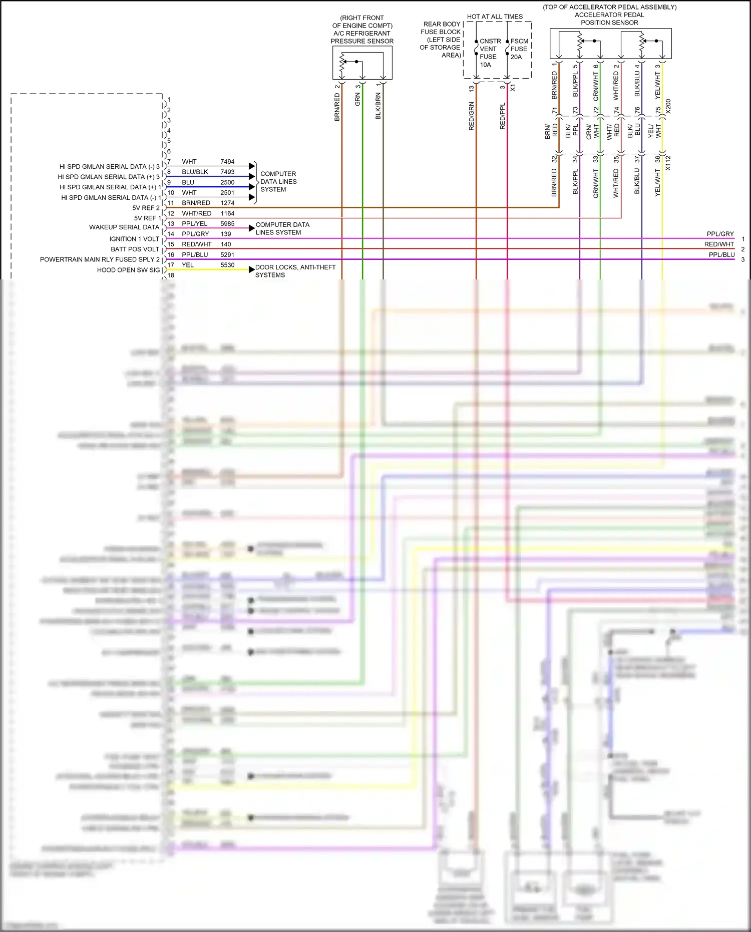 Wiring diagram blk/yel for GMC Acadia II (2016-2019) (24 of 36)