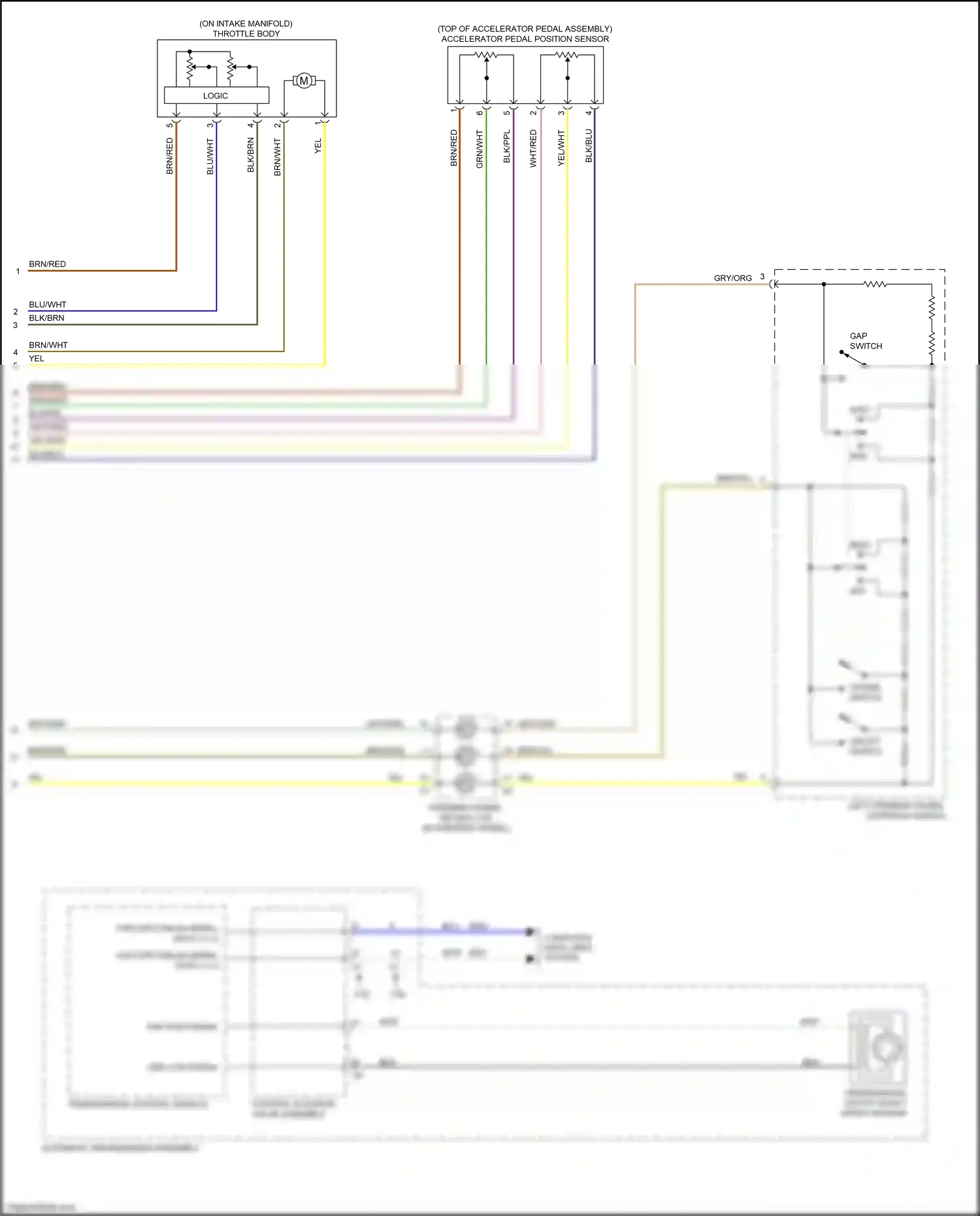 Wiring diagram blu/wht for GMC Acadia II (2016-2019) (4 of 36)