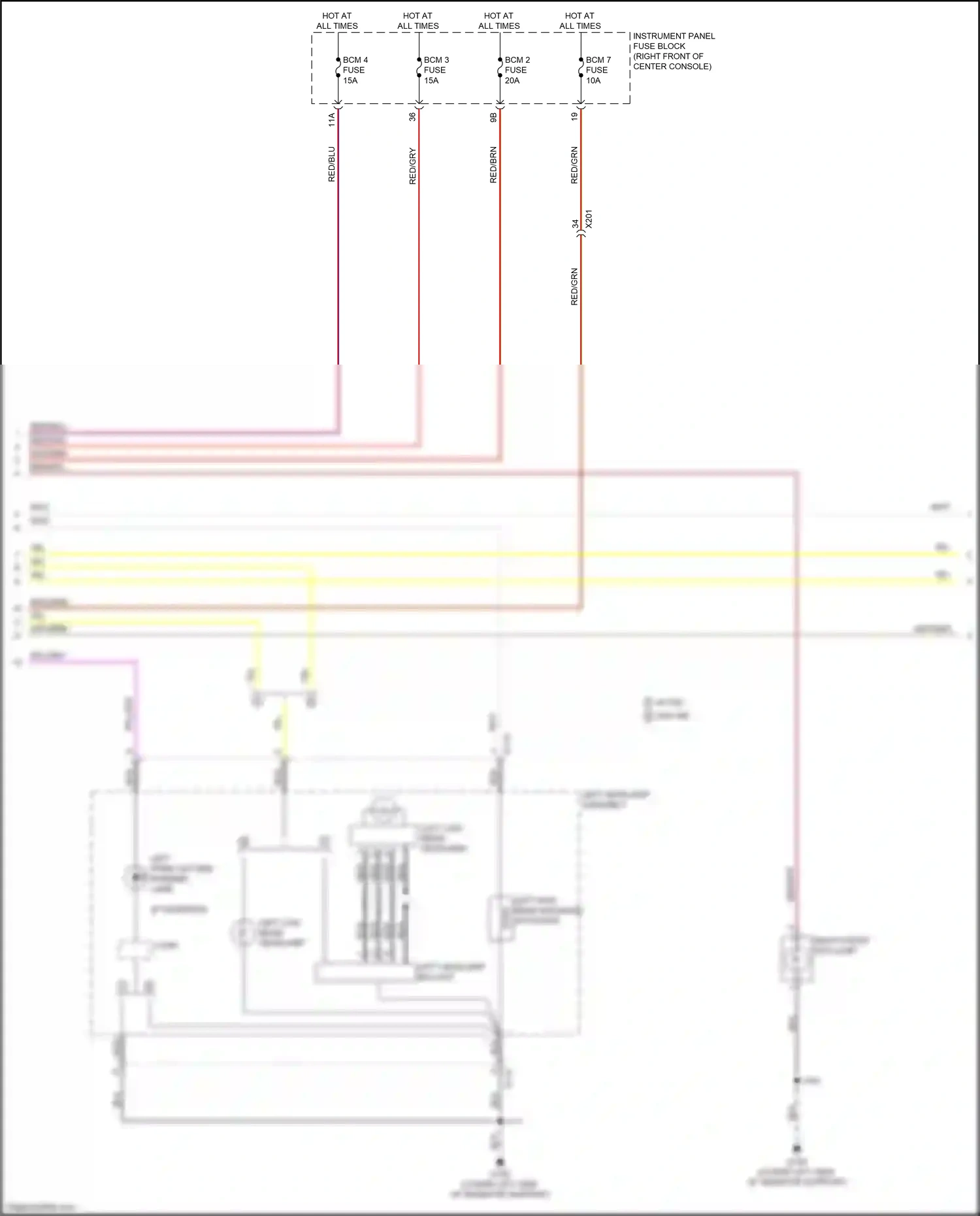 Wiring diagram brn/ppl for GMC Acadia II (2016-2019) (10 of 13)
