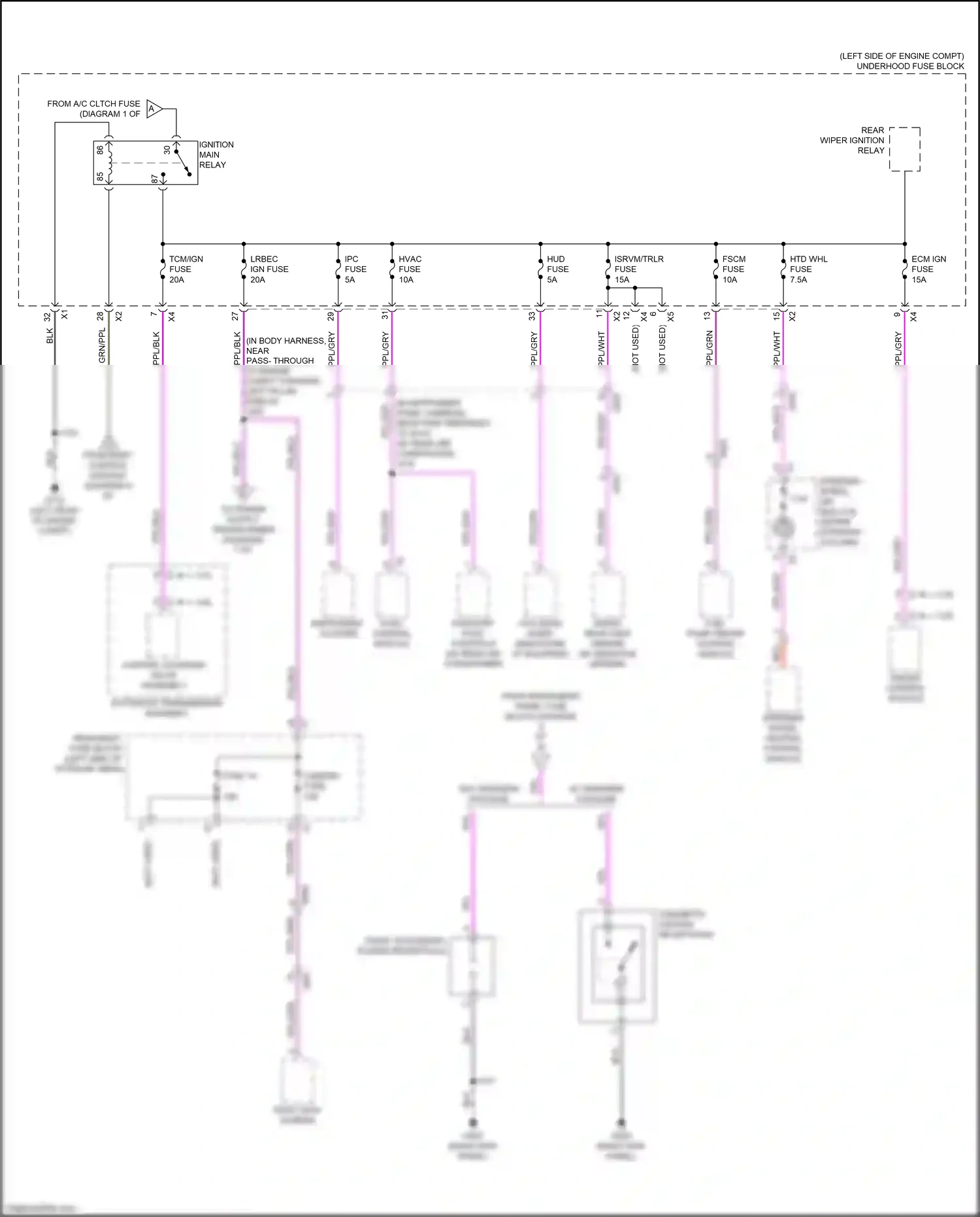 Wiring diagram camera fuse for GMC Acadia II (2016-2019) (1 of 2)