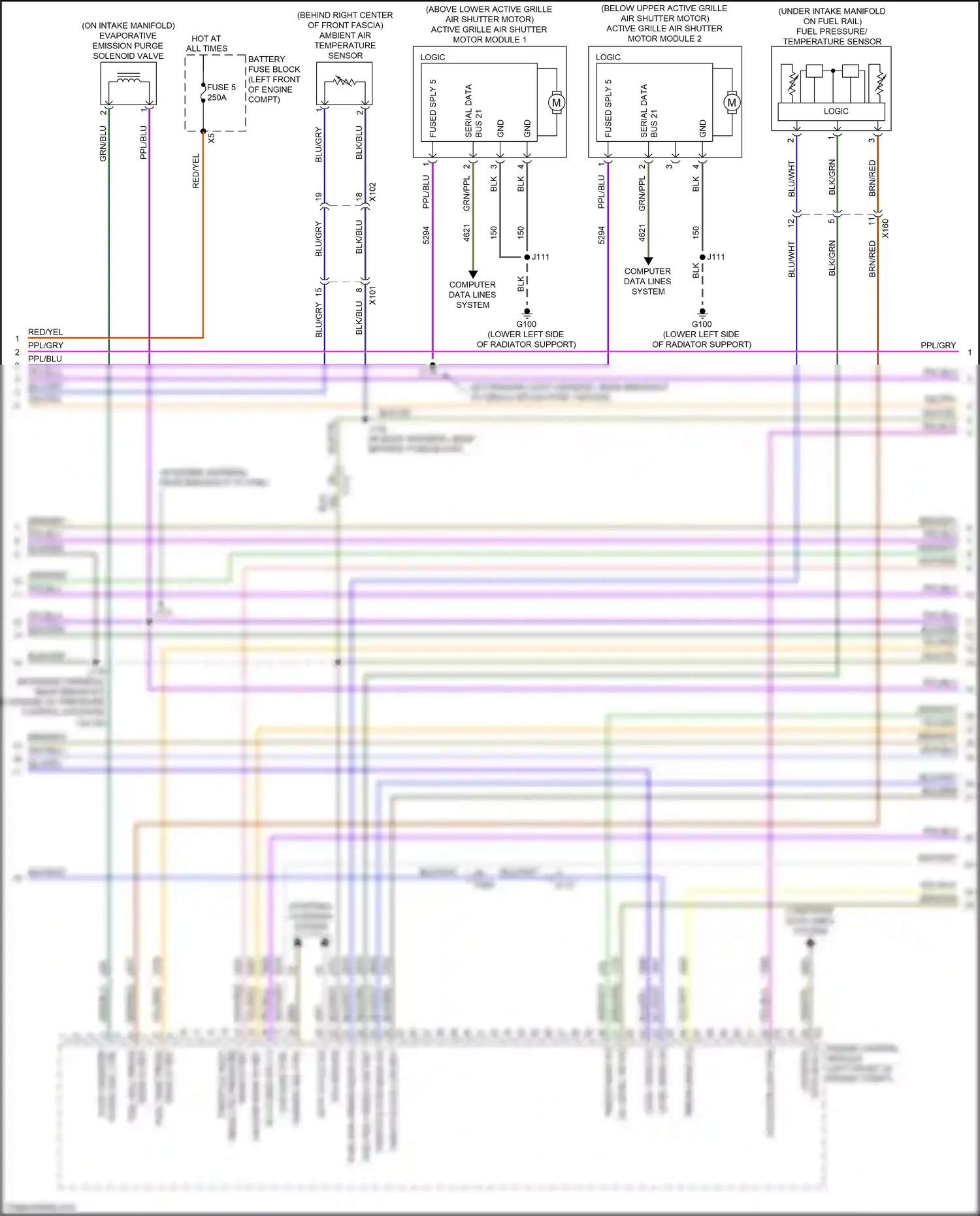 Wiring diagram charge ind ctrl for GMC Acadia II (2016-2019) (3 of 4)