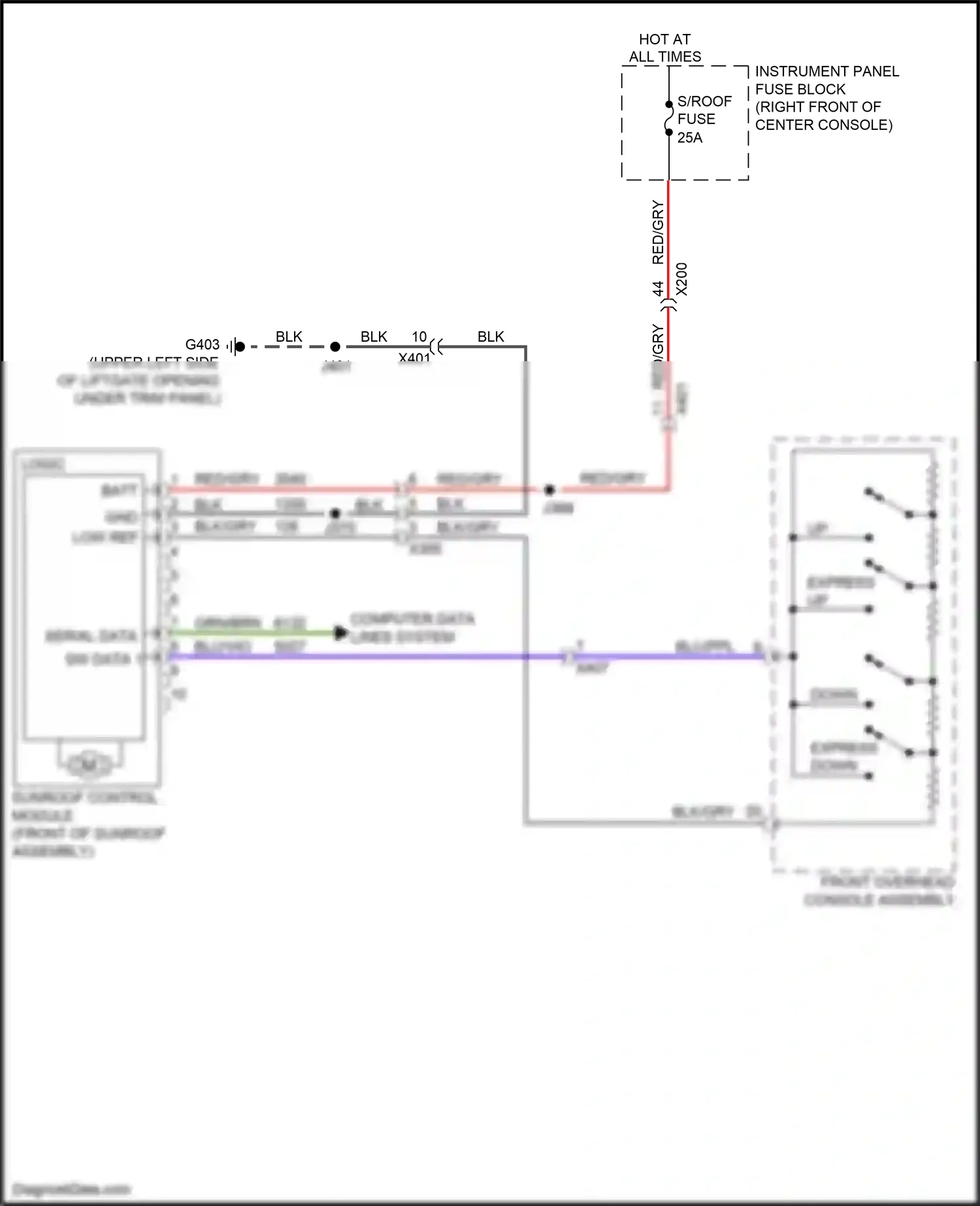 Wiring diagram computer data lines system for GMC Acadia II (2016-2019) (35 of 89)
