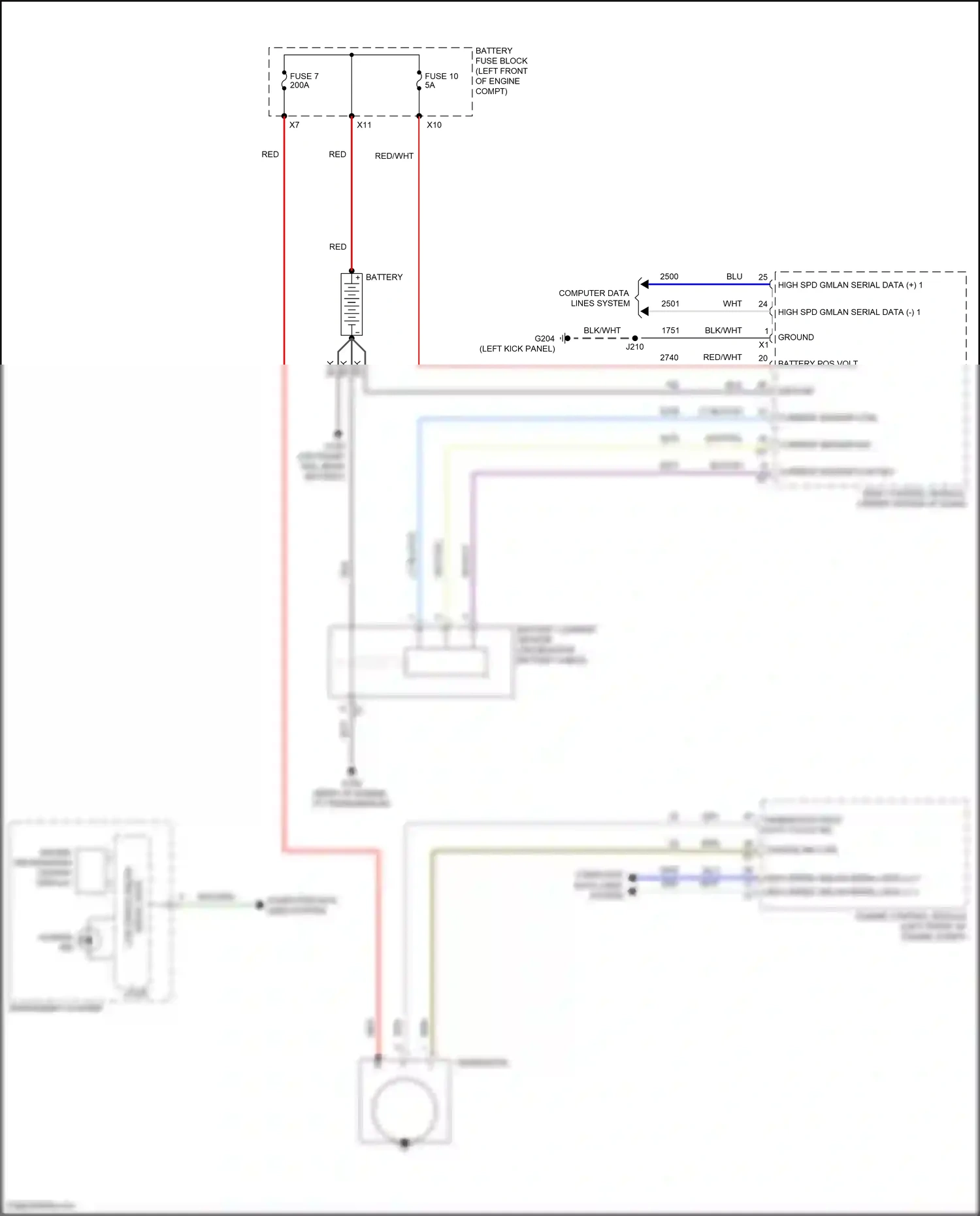 Wiring diagram current sensor ctrl for GMC Acadia II (2016-2019) (1 of 1)