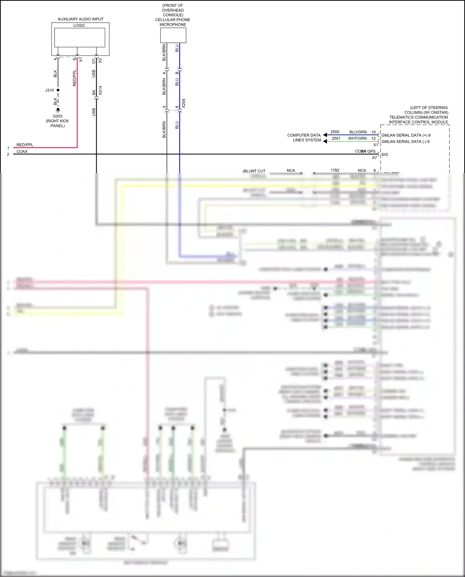 Wiring diagram data bus 9 for GMC Acadia II (2016-2019) (3 of 6)