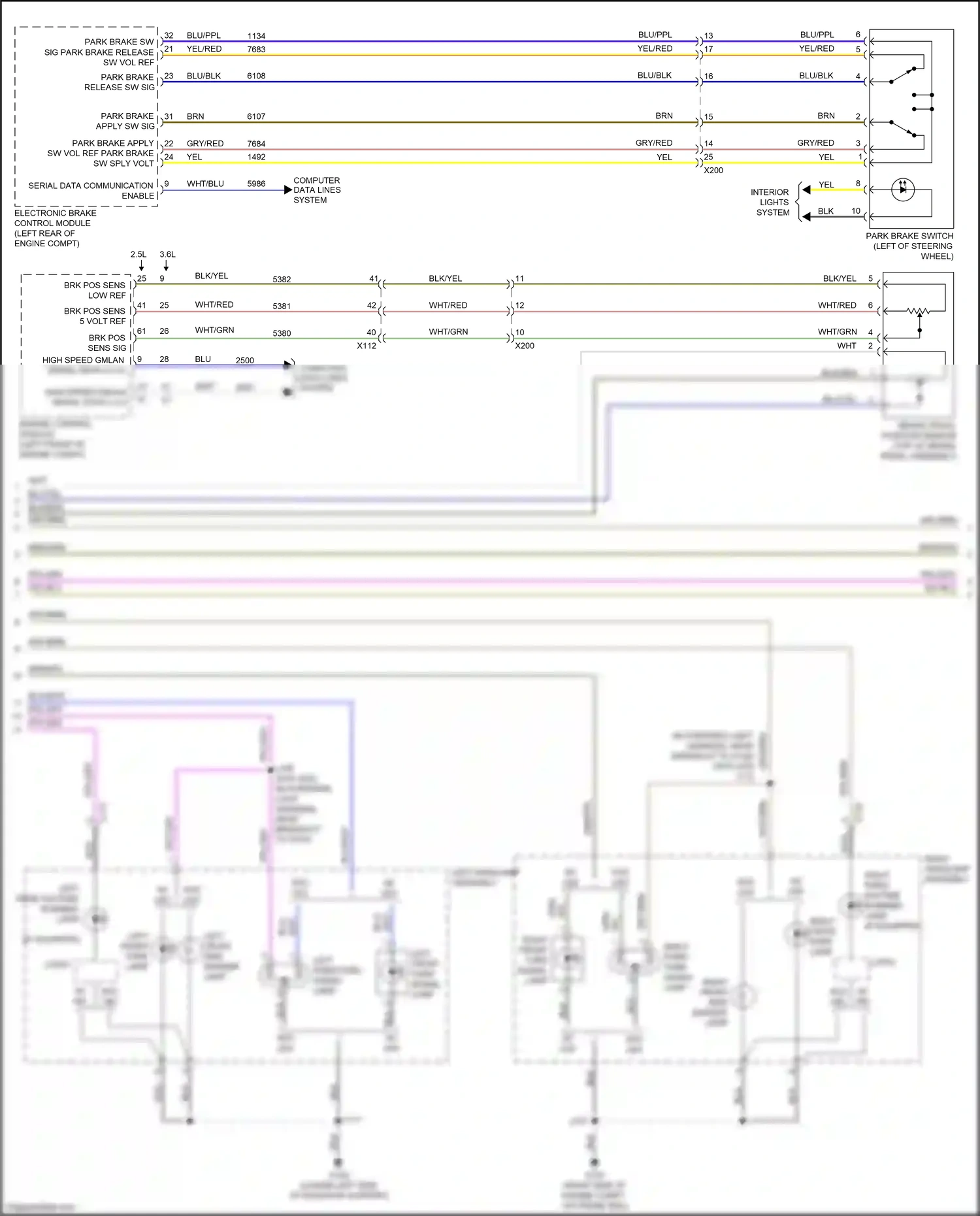 Wiring diagram engine control module for GMC Acadia II (2016-2019) (6 of 22)