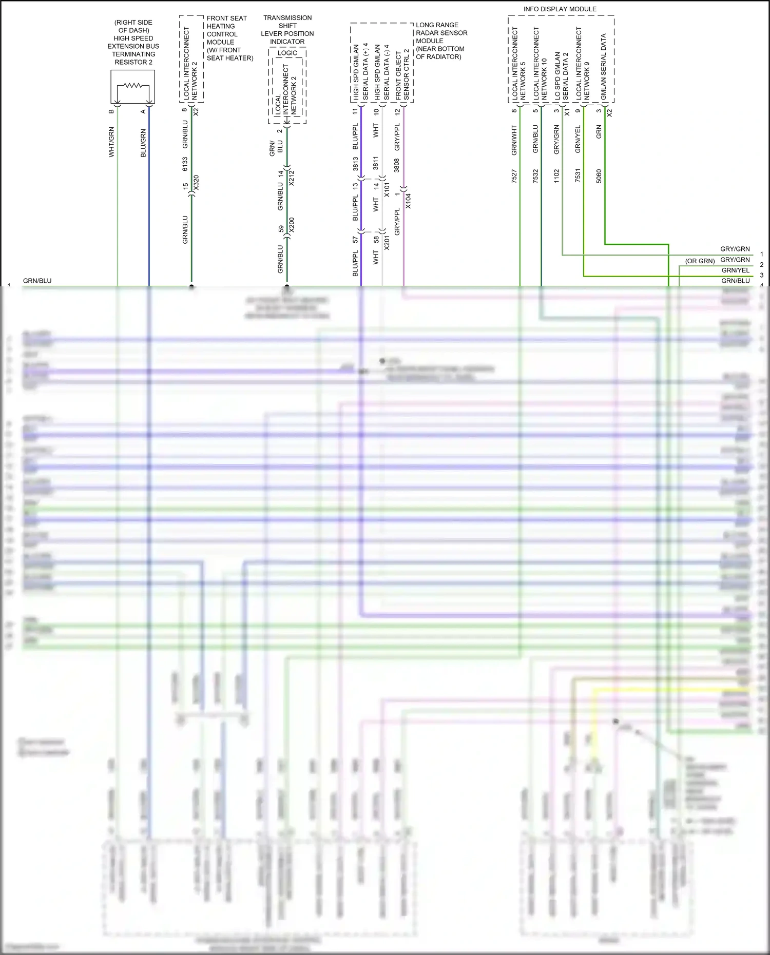 Wiring diagram gry/ppl for GMC Acadia II (2016-2019) (2 of 25)