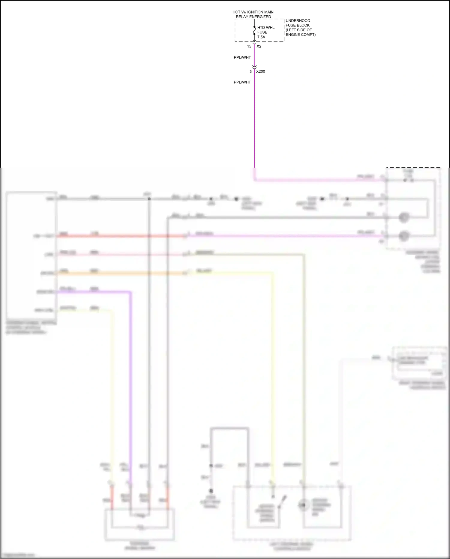 Wiring diagram led backlight dimming ctrl for GMC Acadia II (2016-2019) (2 of 2)