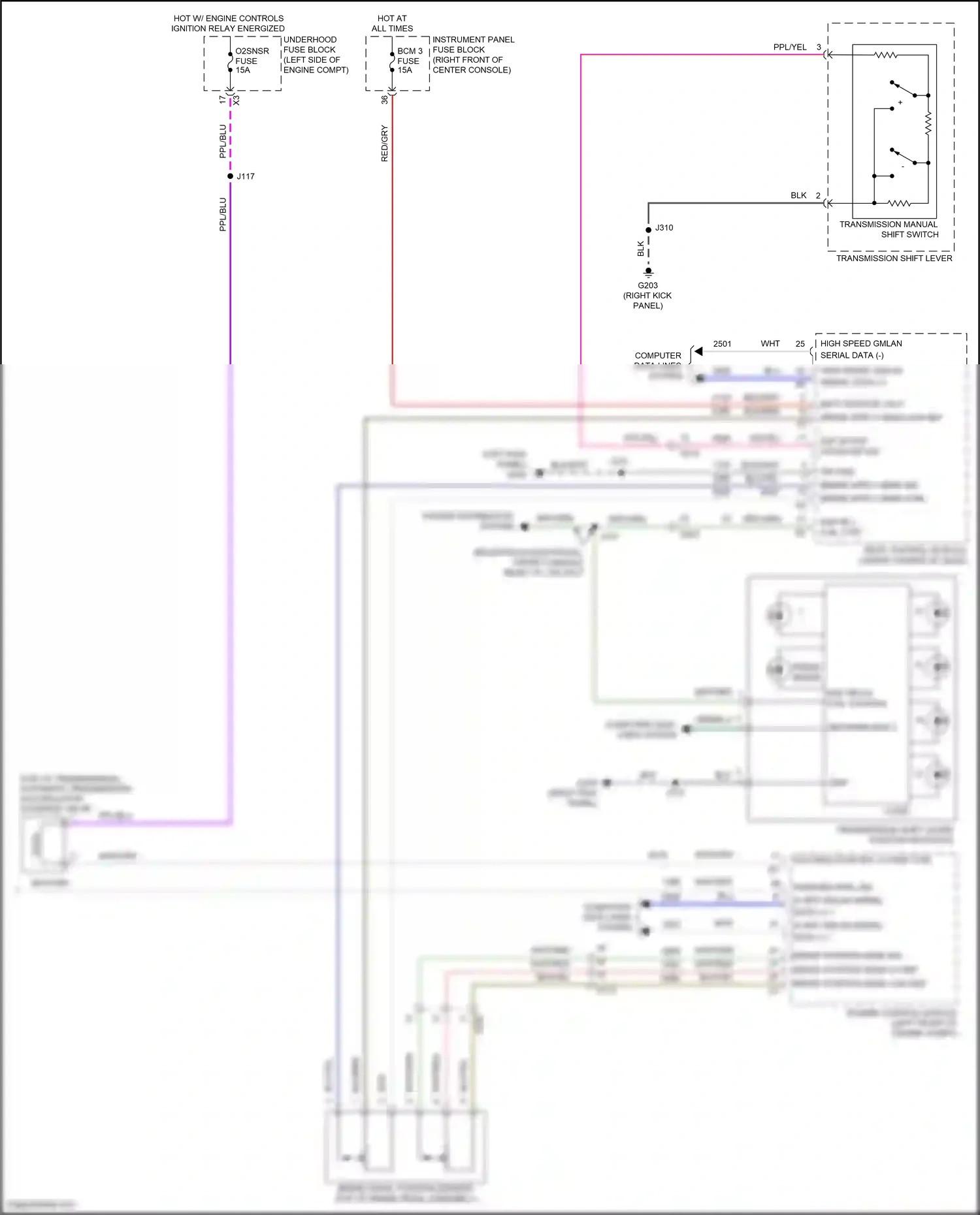 Wiring diagram press brake for GMC Acadia II (2016-2019) (1 of 1)