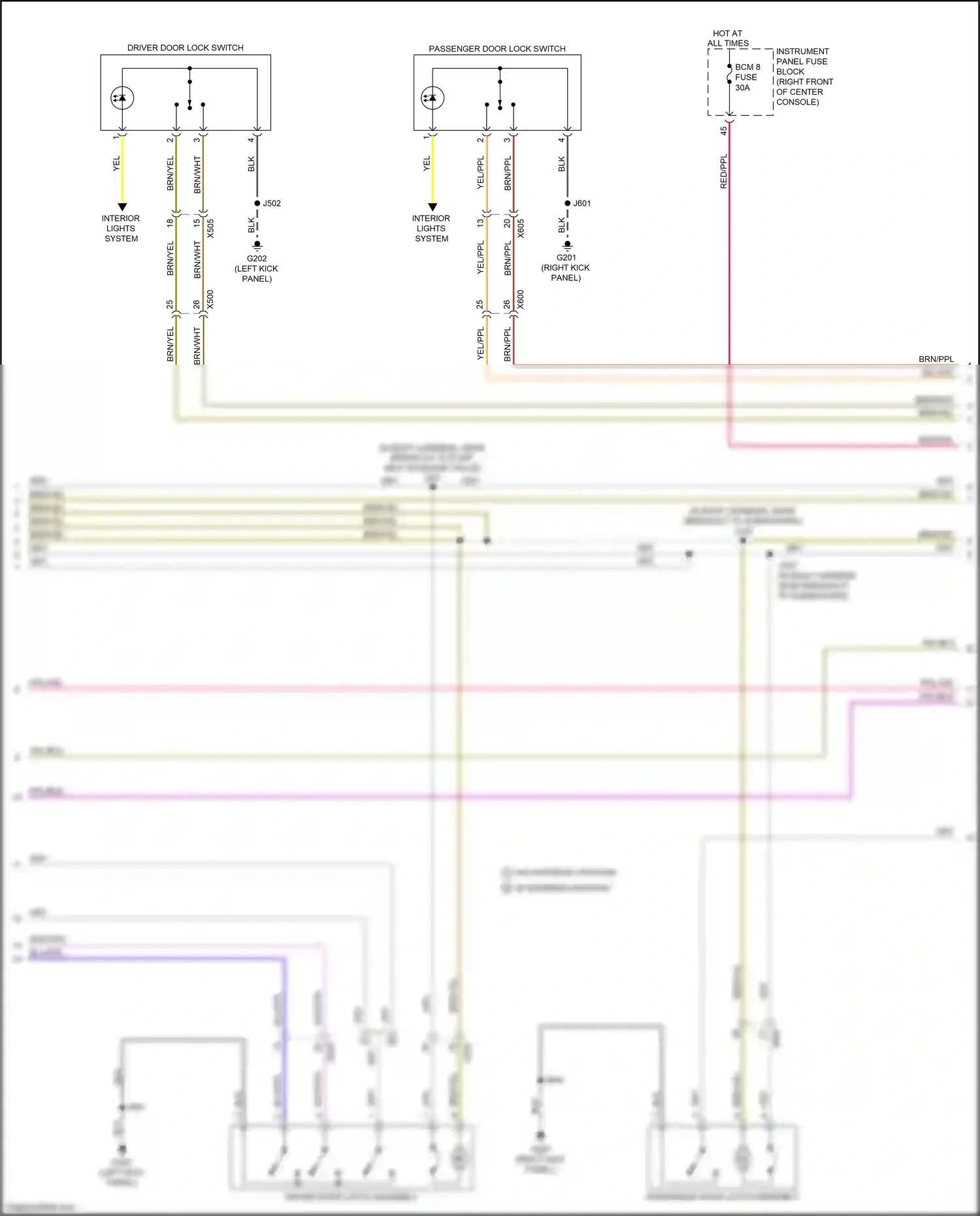 Wiring diagram red/ppl for GMC Acadia II (2016-2019) (3 of 31)