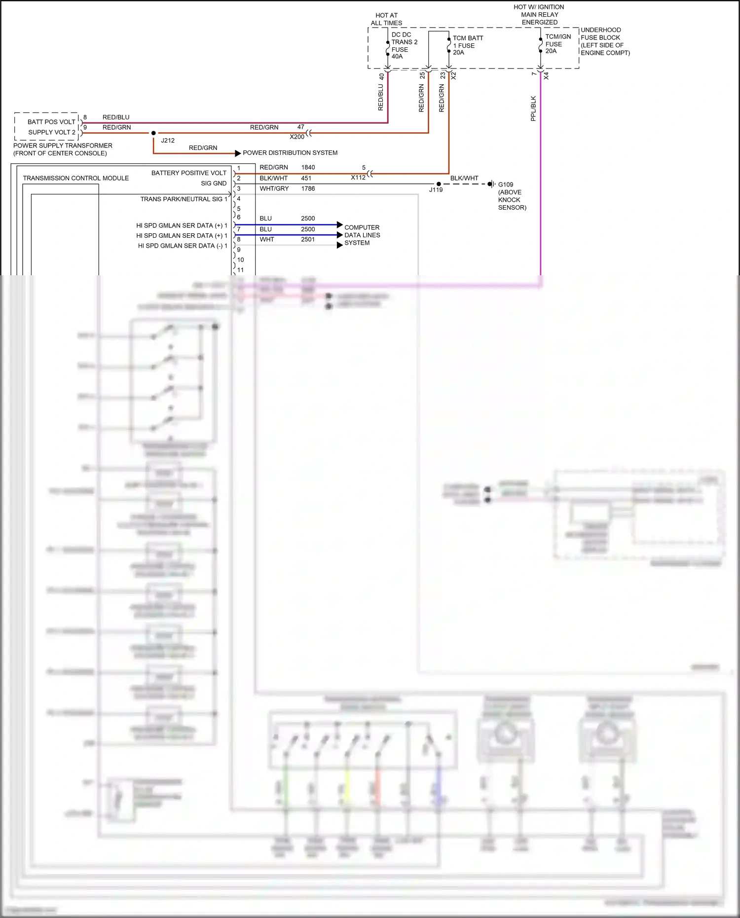 Wiring diagram wht for GMC Acadia II (2016-2019) (61 of 78)