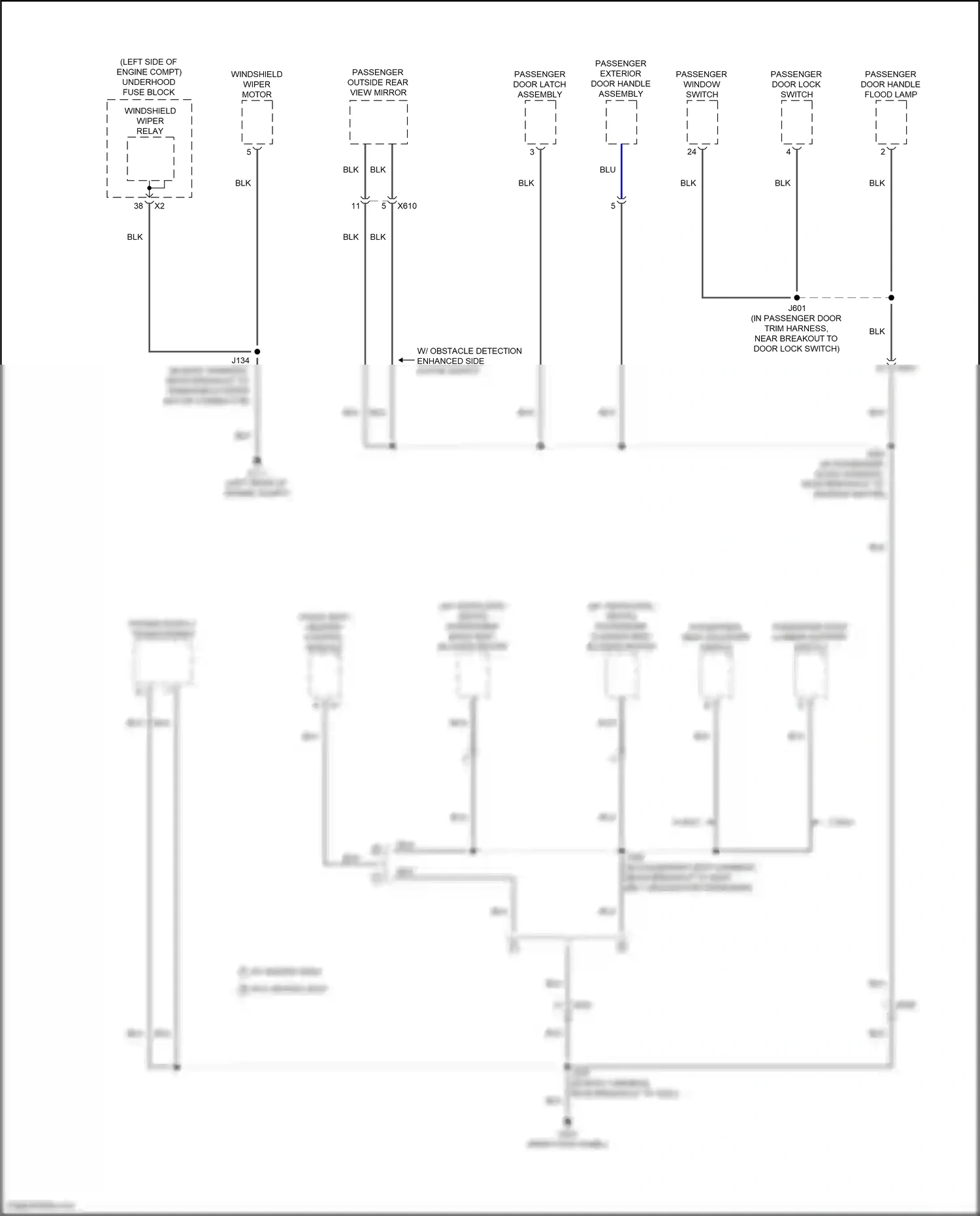 Wiring diagram windshield wiper relay for GMC Acadia II (2016-2019) (2 of 3)