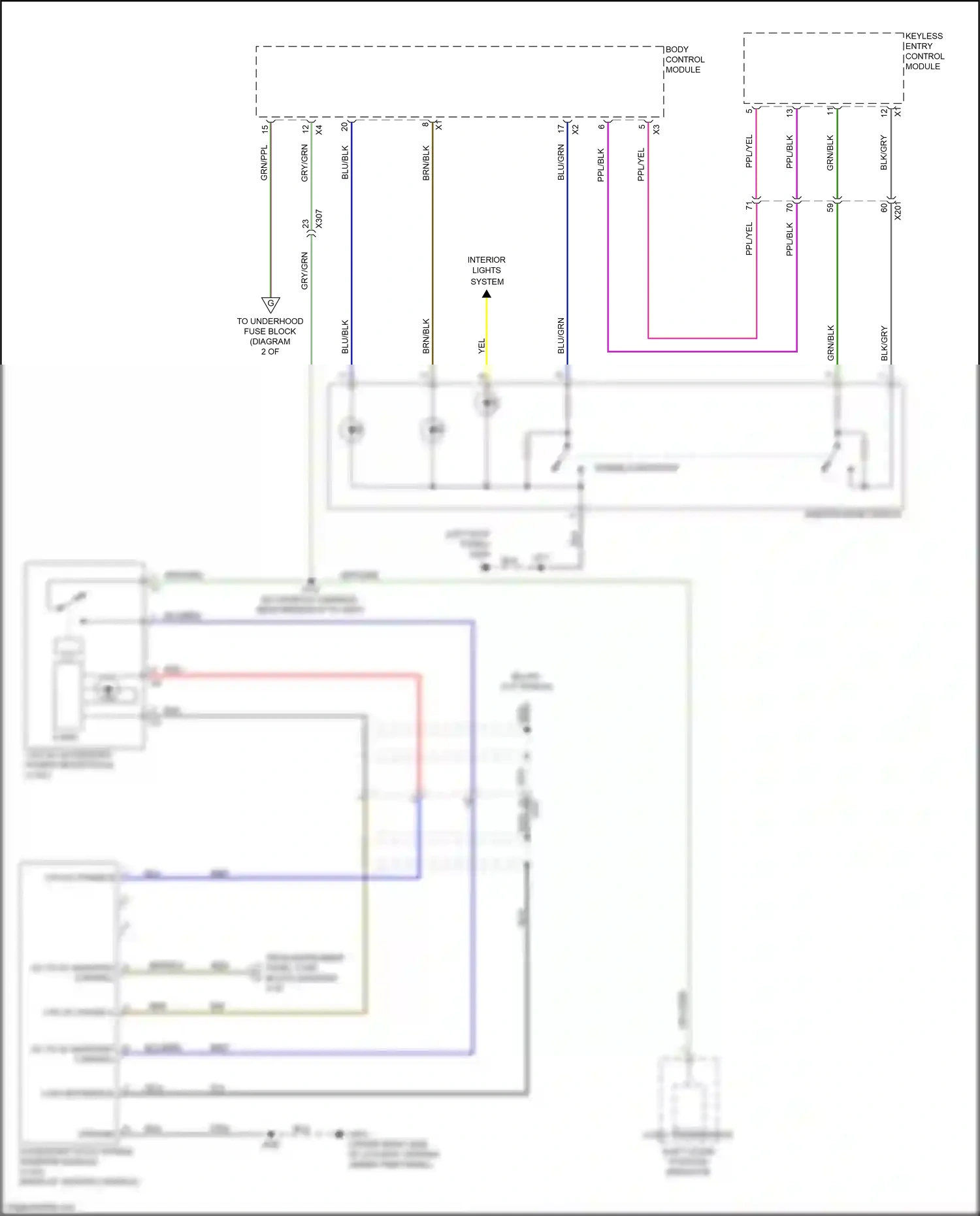 Wiring diagram yel for GMC Acadia II (2016-2019) (44 of 75)