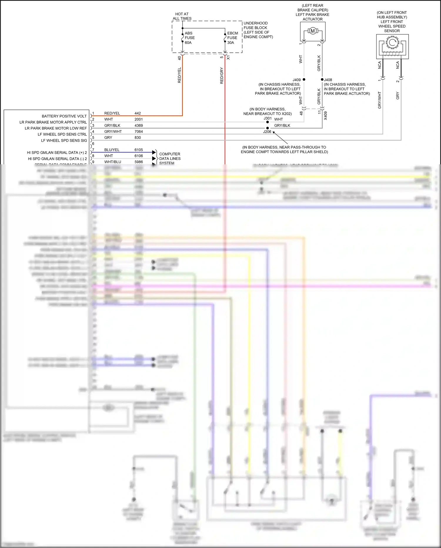 Wiring diagram yel for GMC Acadia II (2016-2019) (1 of 75)