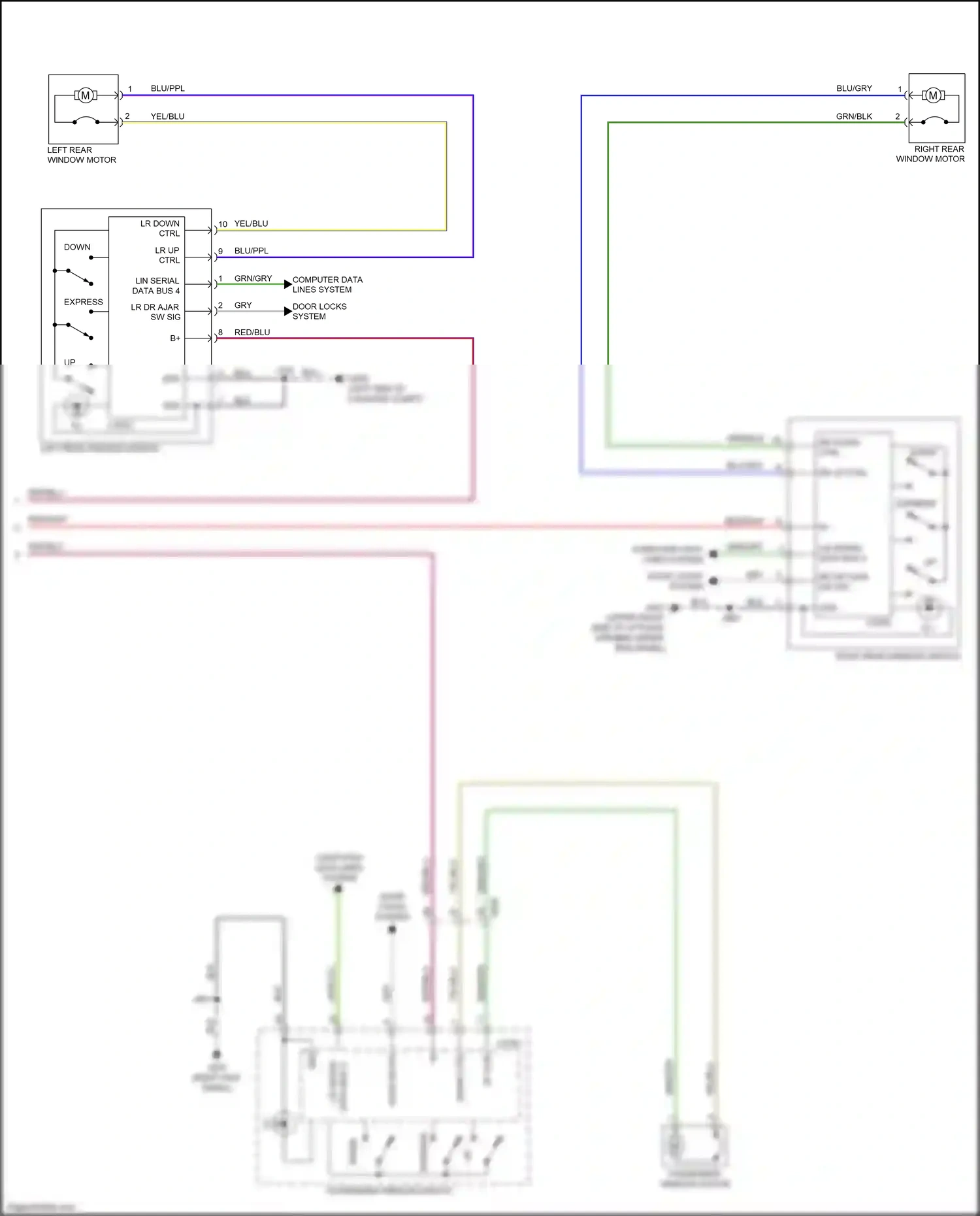 Wiring diagram yel/blu for GMC Acadia II (2016-2019) (17 of 37)