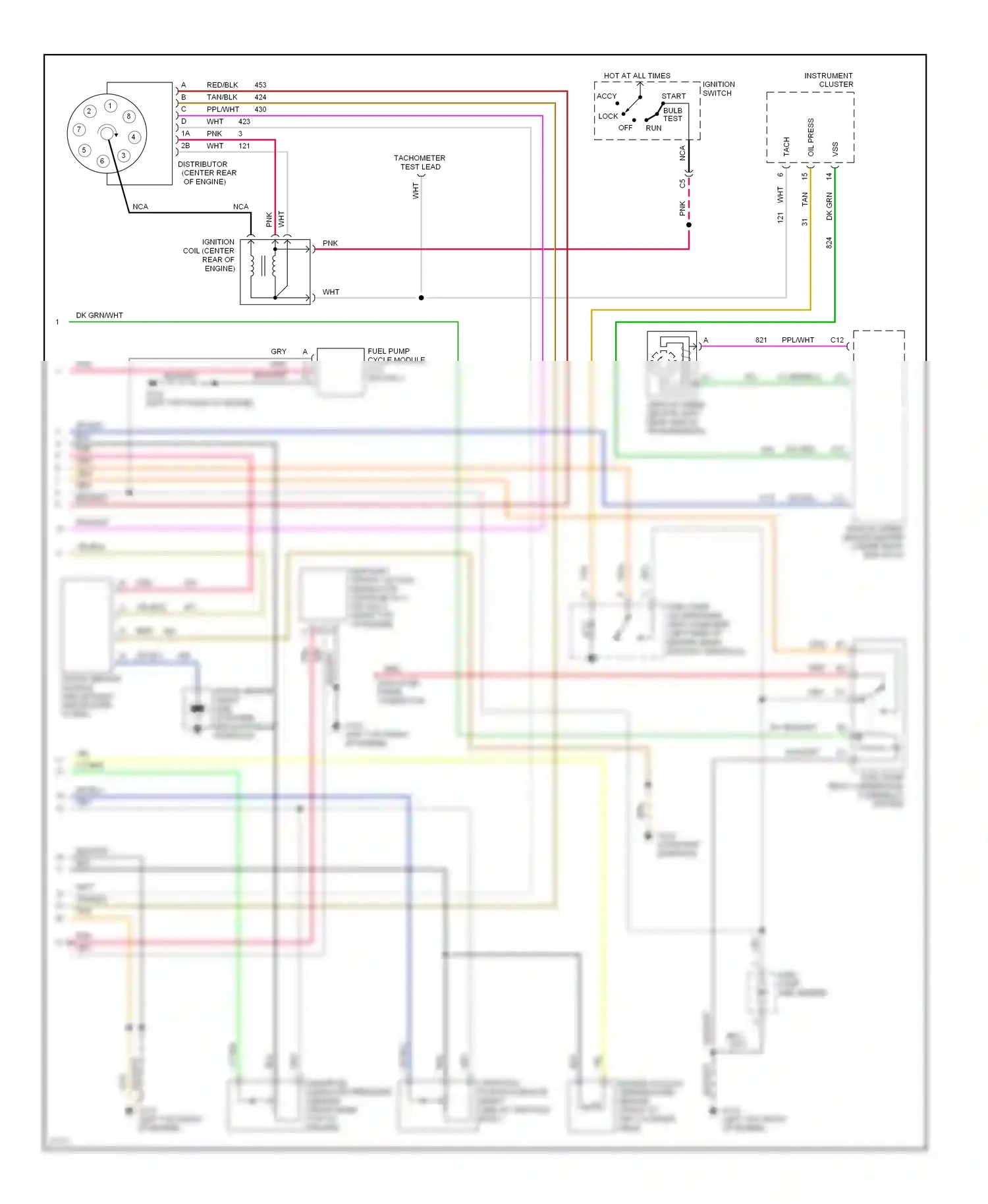 GMC Cab & Chassis C2500  (1989-2000) ignition switch wiring diagram  (6 of 43)