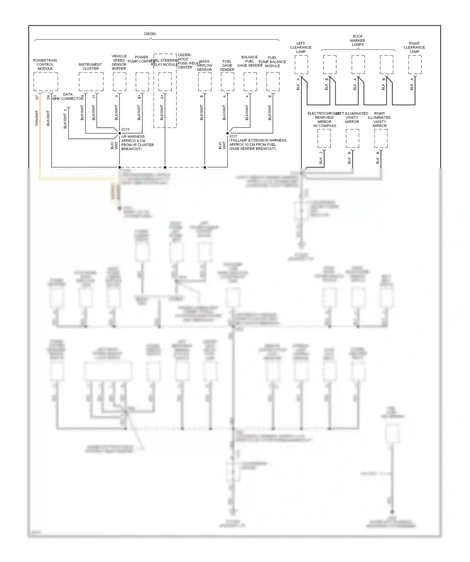 GMC Cab & Chassis C2500  (1989-2000) interior lamp control module wiring diagram  (2 of 4)