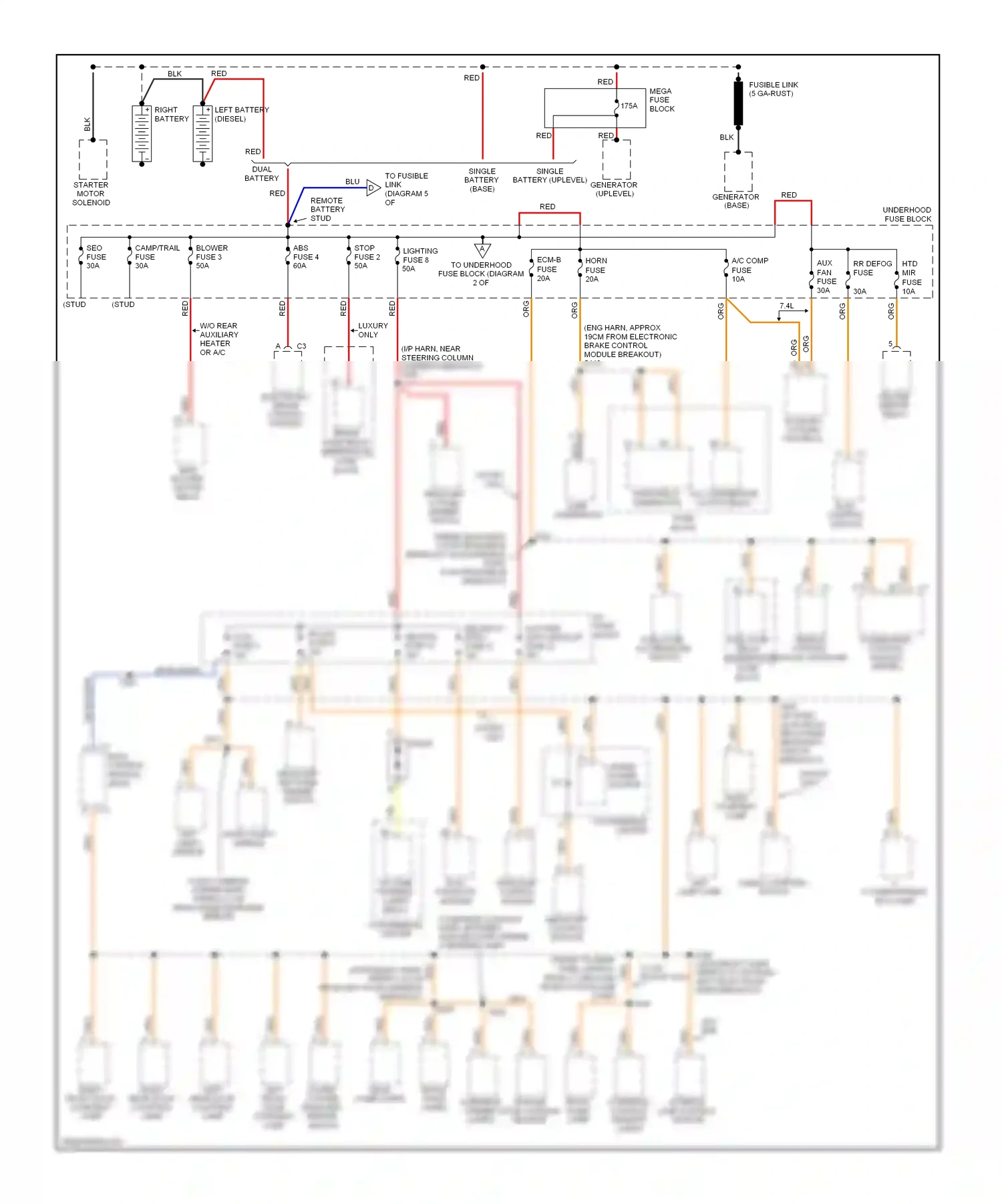 GMC Cab & Chassis C2500  (1989-2000) panel dimmer switch wiring diagram  (4 of 5)