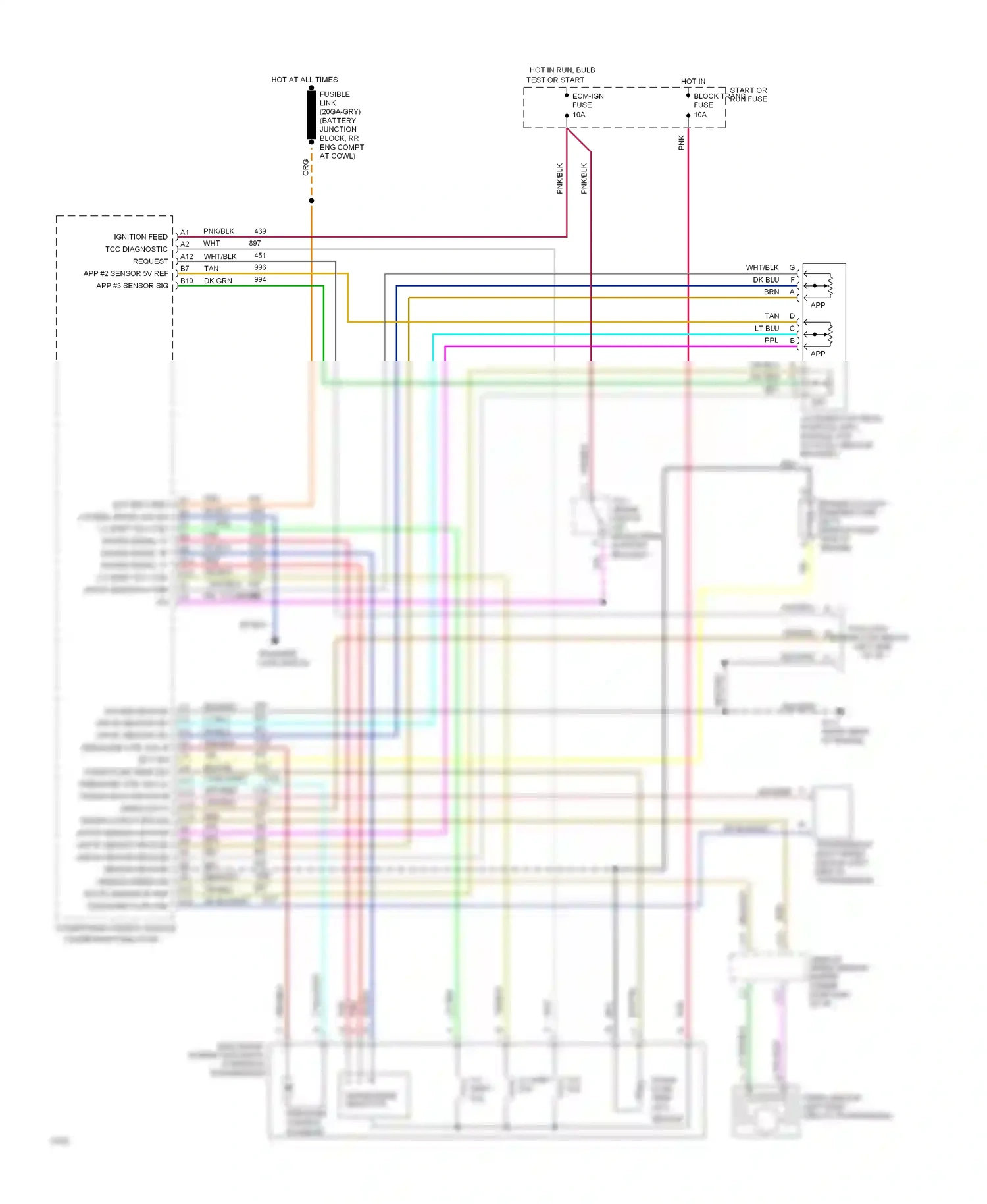 GMC Cab & Chassis C2500  (1989-2000) powertrain control module wiring diagram  (2 of 17)