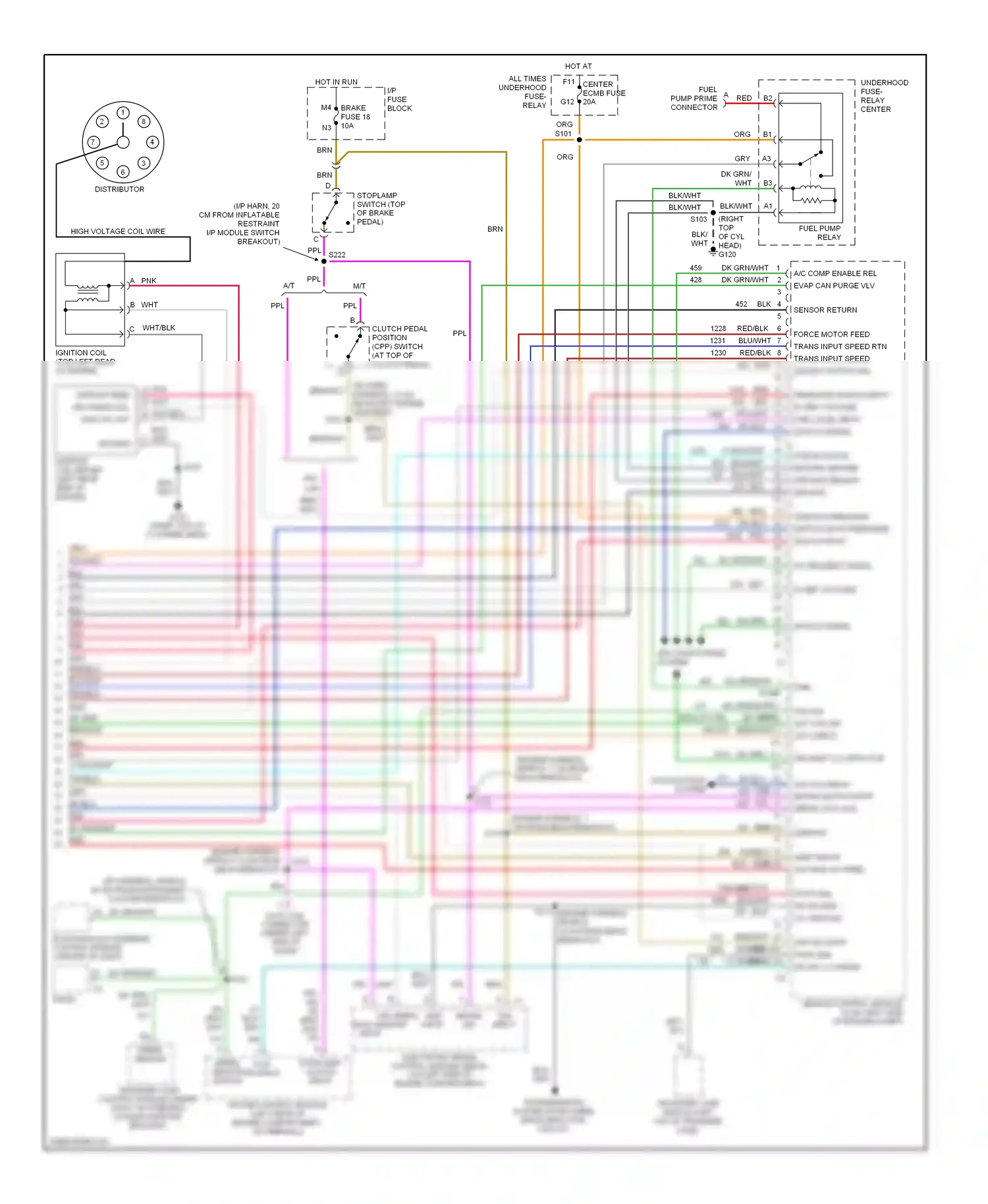 GMC Cab & Chassis C2500  (1989-2000) pressure switch input wiring diagram  (1 of 4)