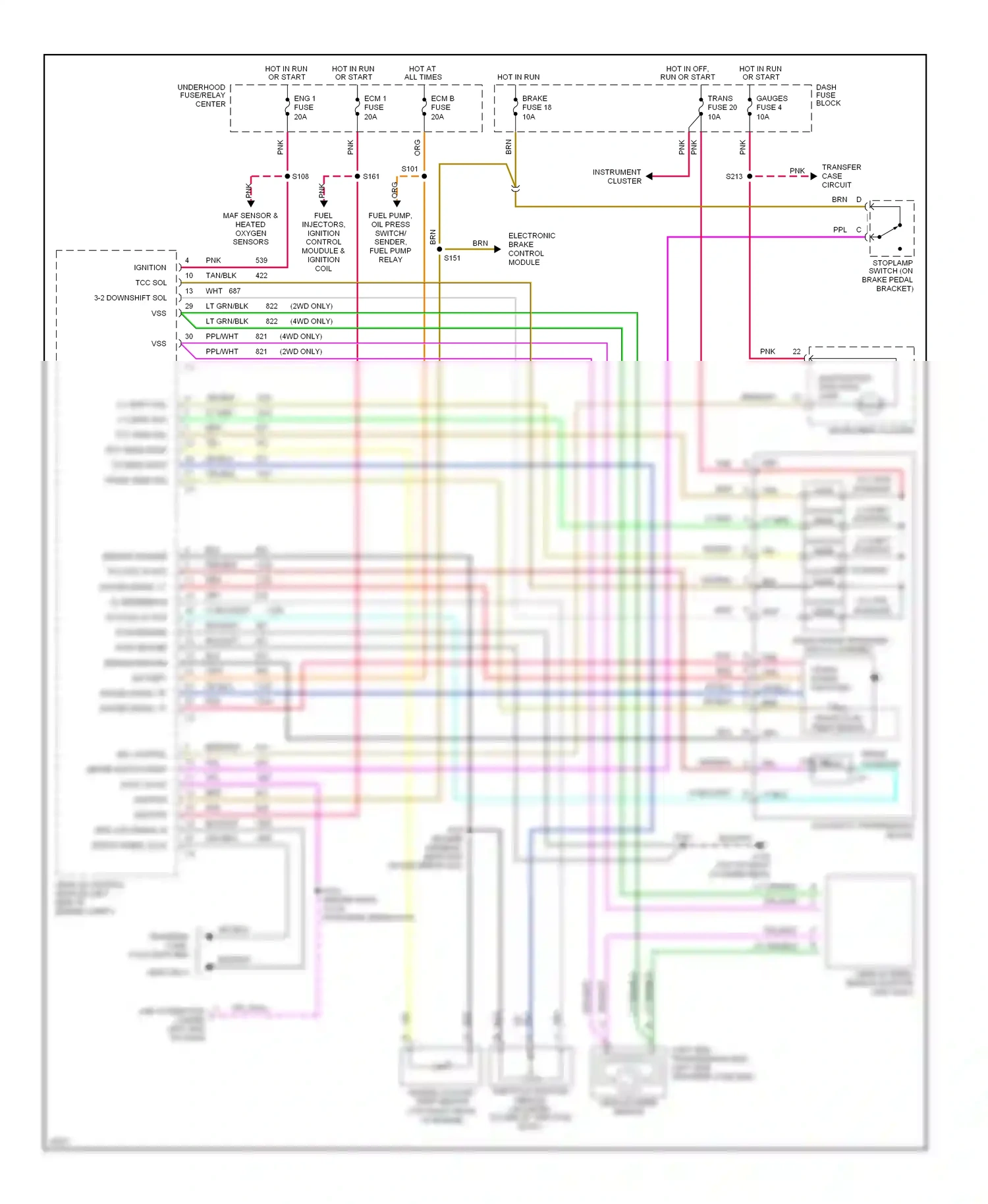 GMC Cab & Chassis C2500  (1989-2000) sensor ground wiring diagram  (1 of 8)