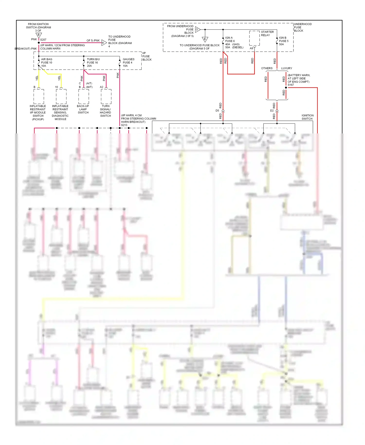 GMC Cab & Chassis C2500  (1989-2000) transfer case select switch wiring diagram  (3 of 4)
