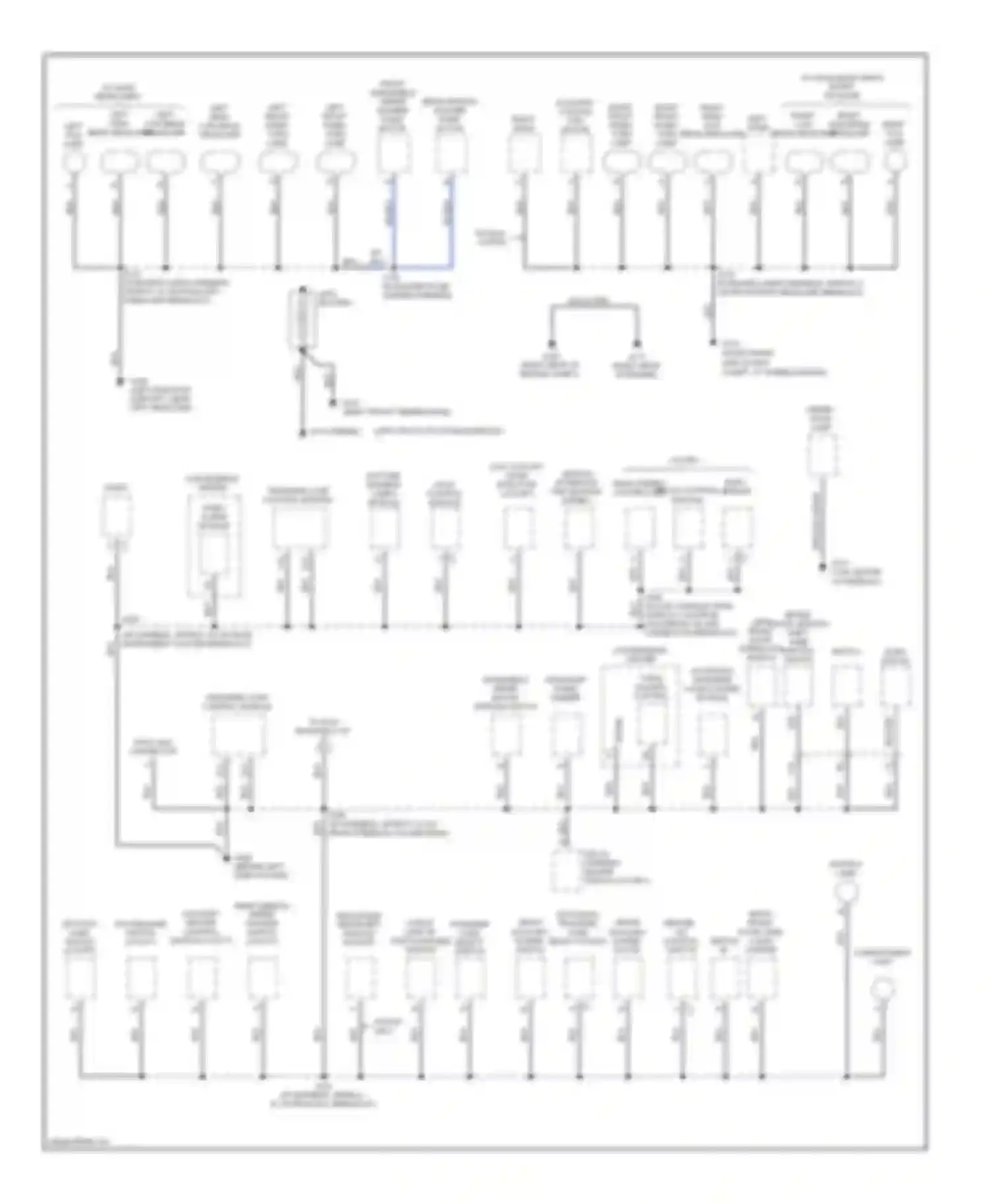 Cab & Chassis C3500 GMC  (1985-2000): Ground distribution circuit (1 of 4)